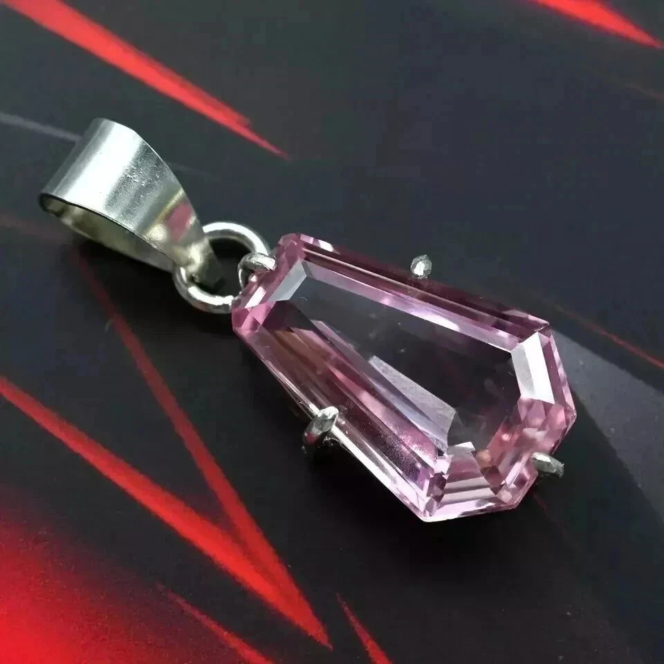 20.11 Ct Natural Fancy Padparadscha Sapphire 925 Silver Pendant Certified Gem