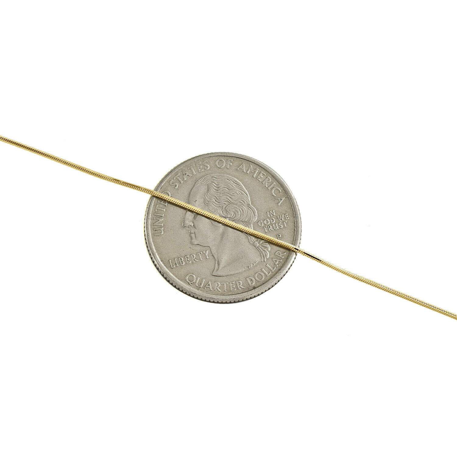 10K Yellow Gold 0.65mm Diamond Cut Round Snake Chain Necklace 16 – 24 Inch Women