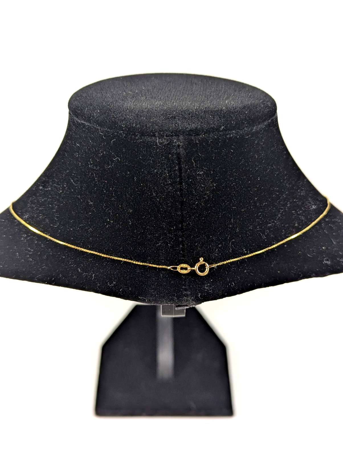 Vintage 14K SOLID Yellow Gold Box Chain Necklace 18″ Jewelry Gift FREE Shipping