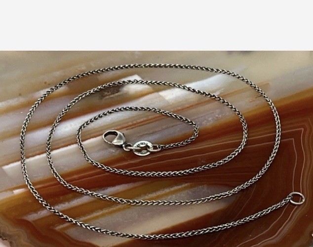 James Avery Sterling Silver 18 3/4” Spiga Chain Necklace 1.22 mm Wide 2.5g