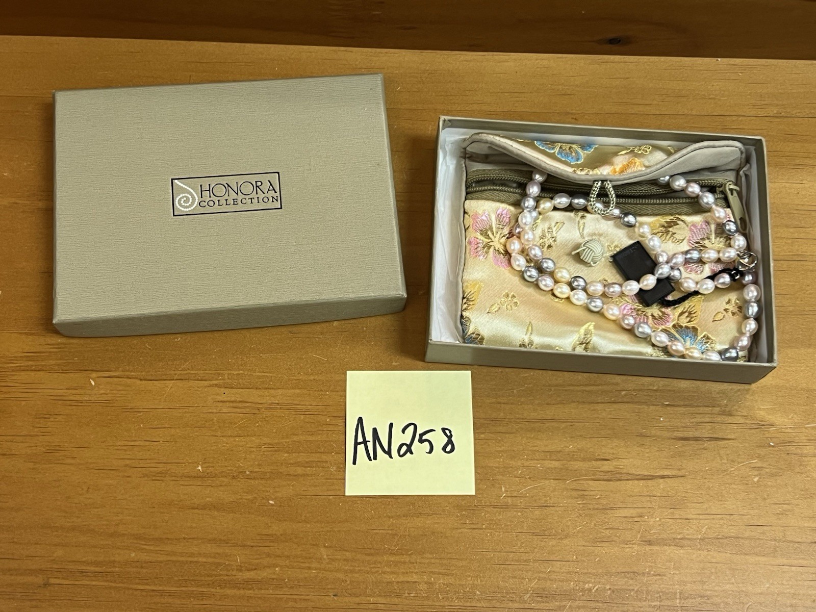 Honora Signed Sterling Silver Multicolor Pastel Freshwater Pearls Necklace