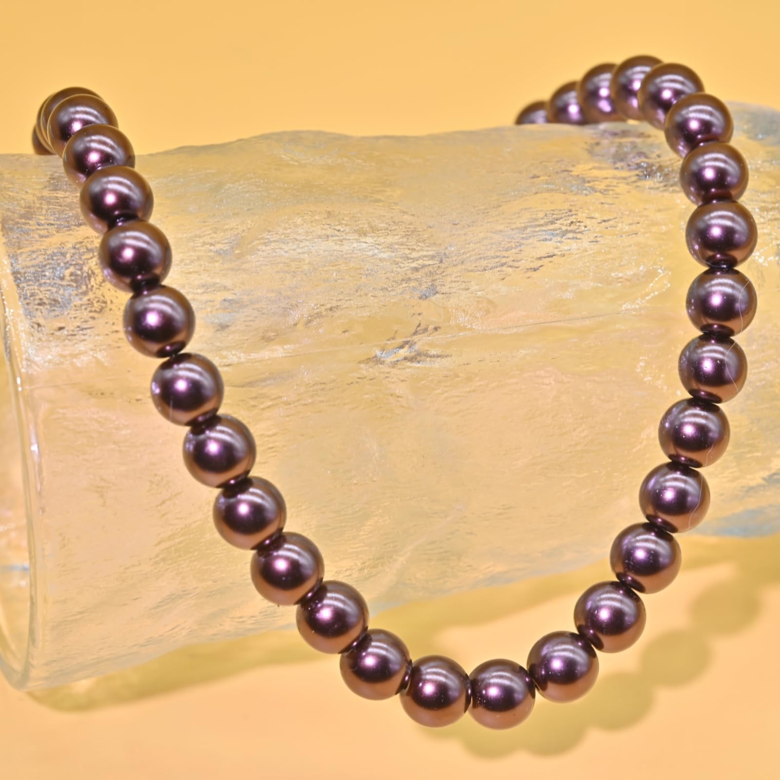 Colorful Mood Choker Baroque Bead Imitation Pearls Necklace, Women, Adults – 03
