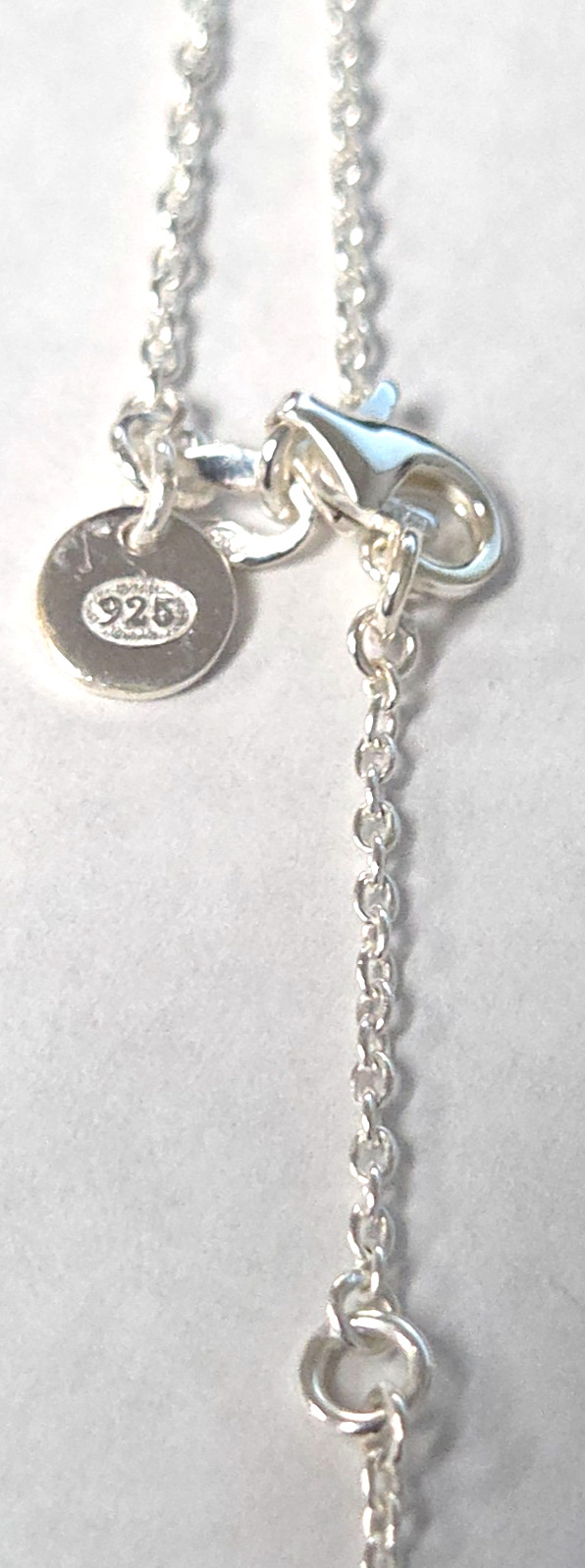 Sterling Silver 925 Necklace Pendant Metal Smith Designer Art Deco 26″ Chain