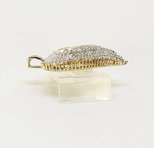 Women’s 2 Ct Round Cut Lab Created Diamond Heart Pendant 14k Yellow Gold Plated