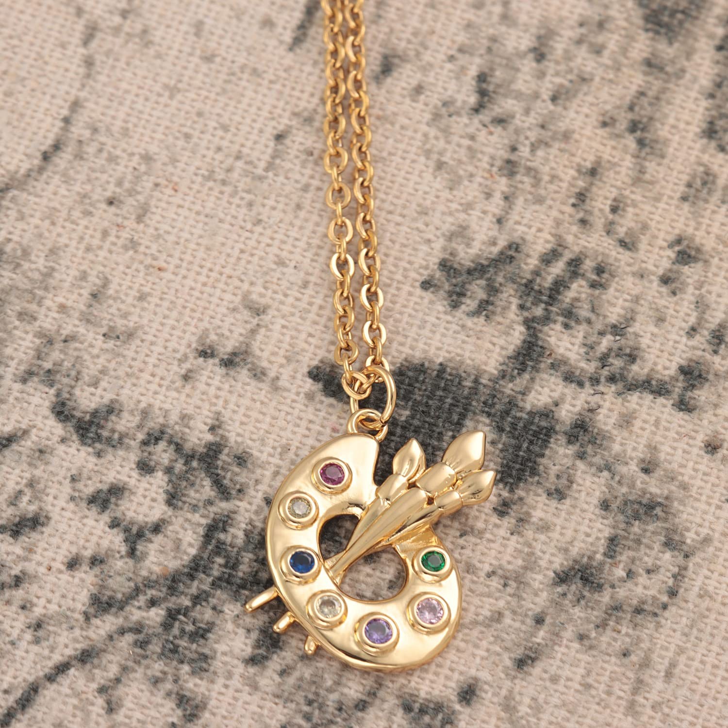 Artist Gift Ideas Necklaces For Women Teen Adults Painter Xmas Ornament Painting
