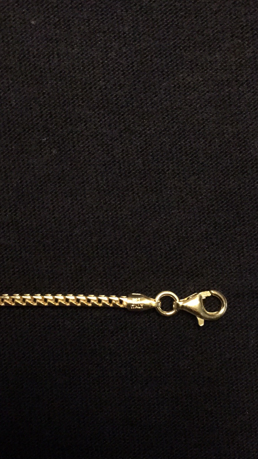 Gold Chain 14k Gold Vermeil Franco Chain 20in 2mm .925 Italy Stamped