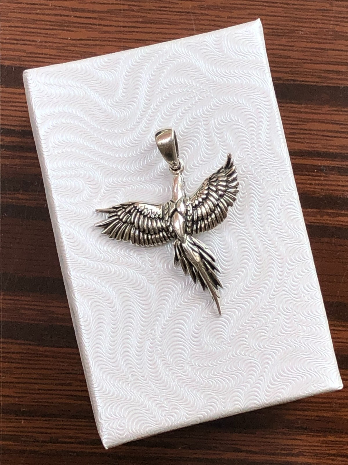 925 Sterling Silver Phoenix Pendant for necklace Womens 25mm(0.98″)/33mm(1.3″)