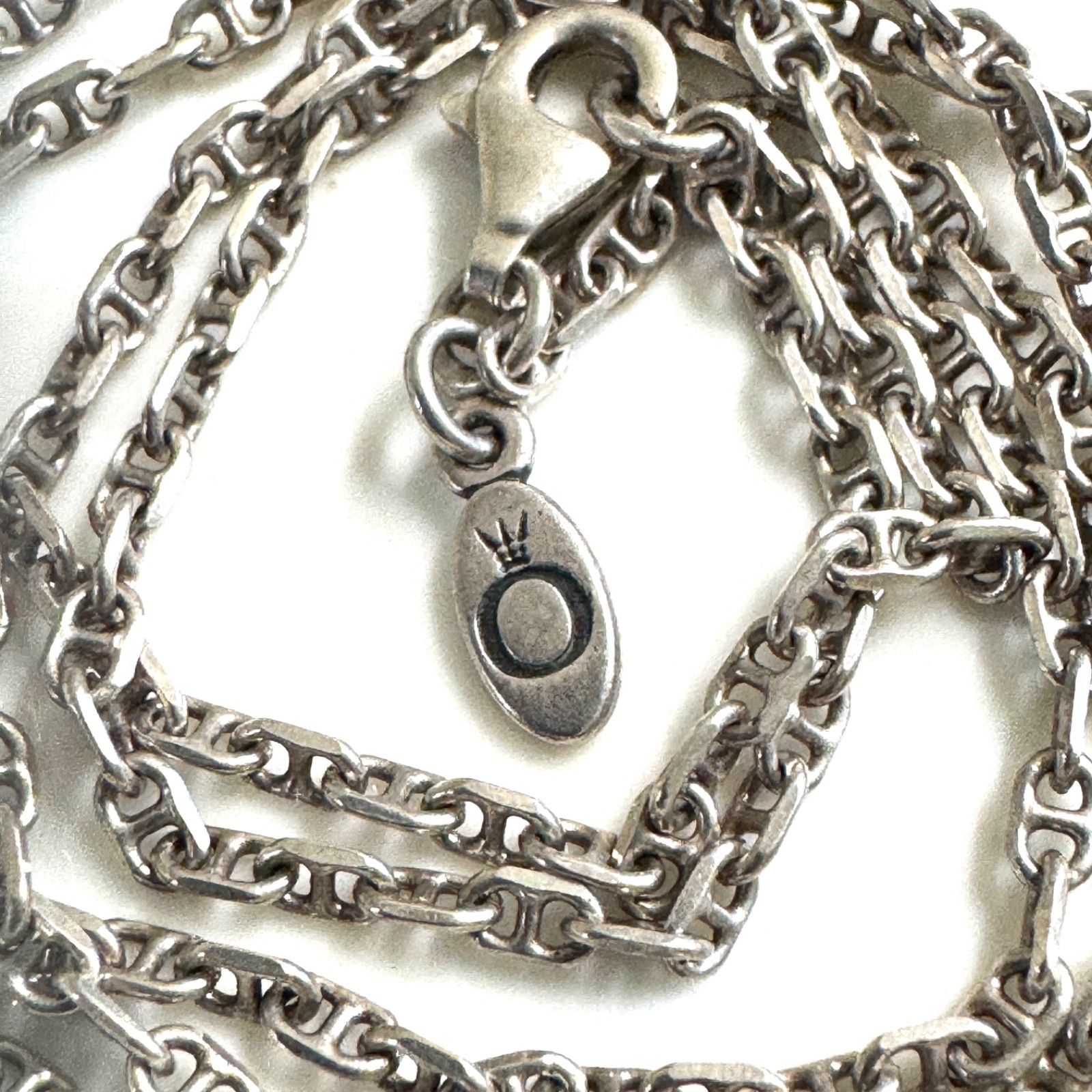 RARE PANDORA Sterling Silver ANCHOR CHAIN NECKLACE 590403 60 cm/24″
