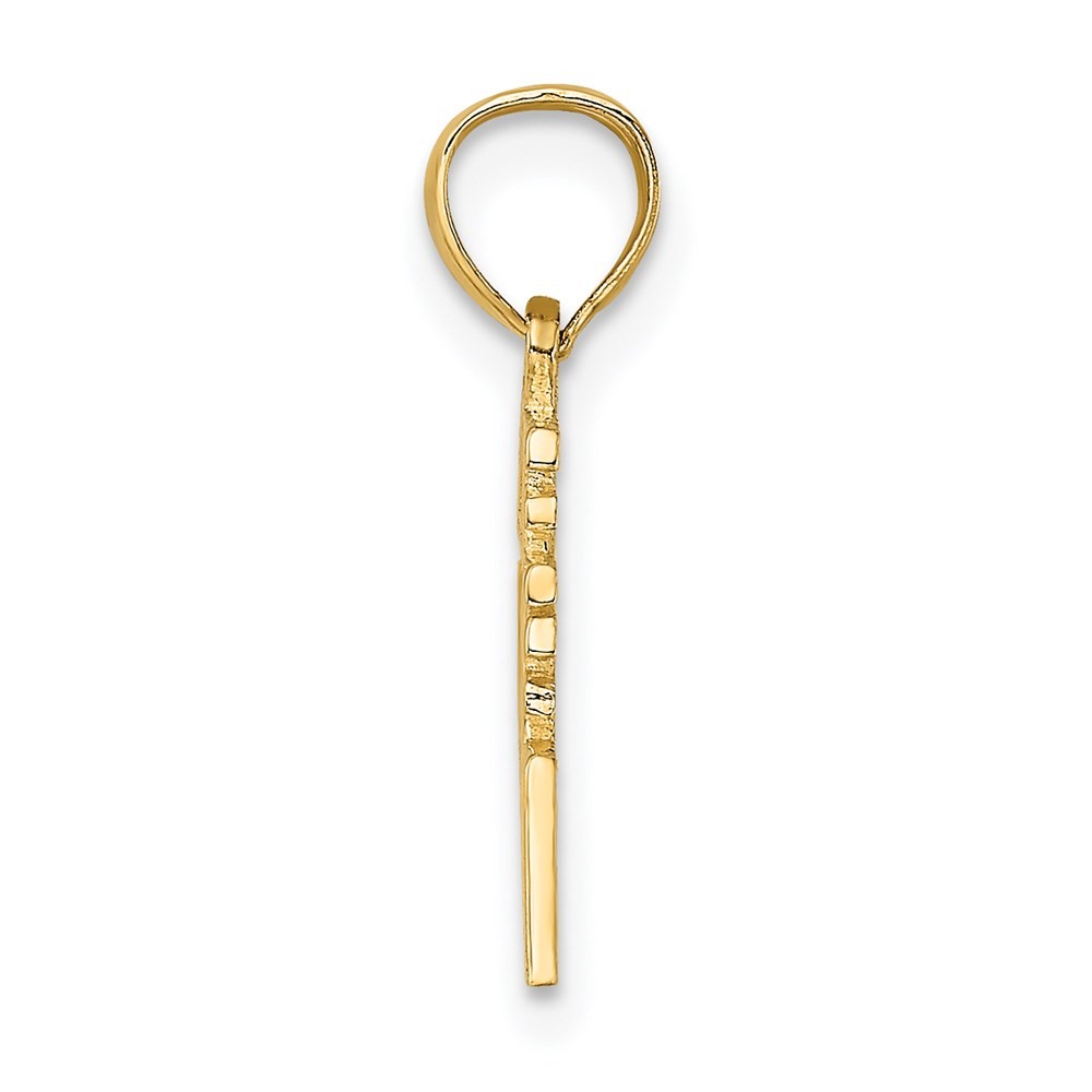 14k Yellow Gold LIVE LAUGH LOVE Charm Pendant 0.75gm L-0.44 in,W-0.64 in