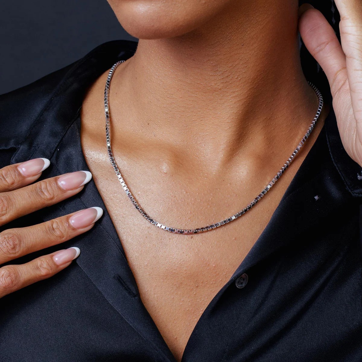 .925 Sterling Silver Box Chain 1.3mm-2.4mm High Polish 16″-30″