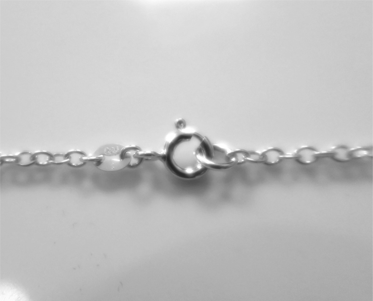 20mm Sterling Silver Karma Necklace Eternity Infinity Circle Ring Chain Handmade