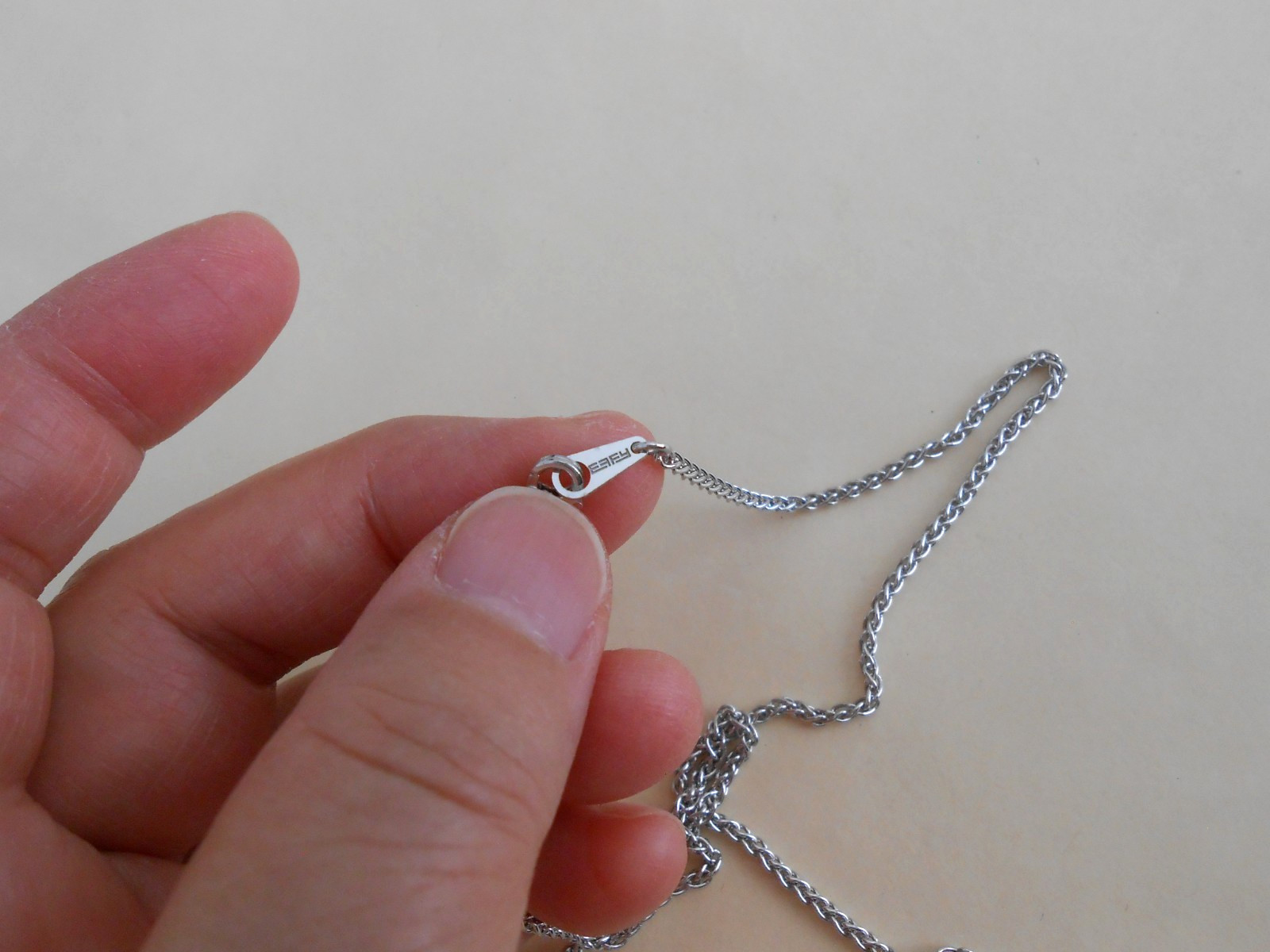 EFFY Sterling Silver 2mm Spiga/Wheat Chain Necklace 18″