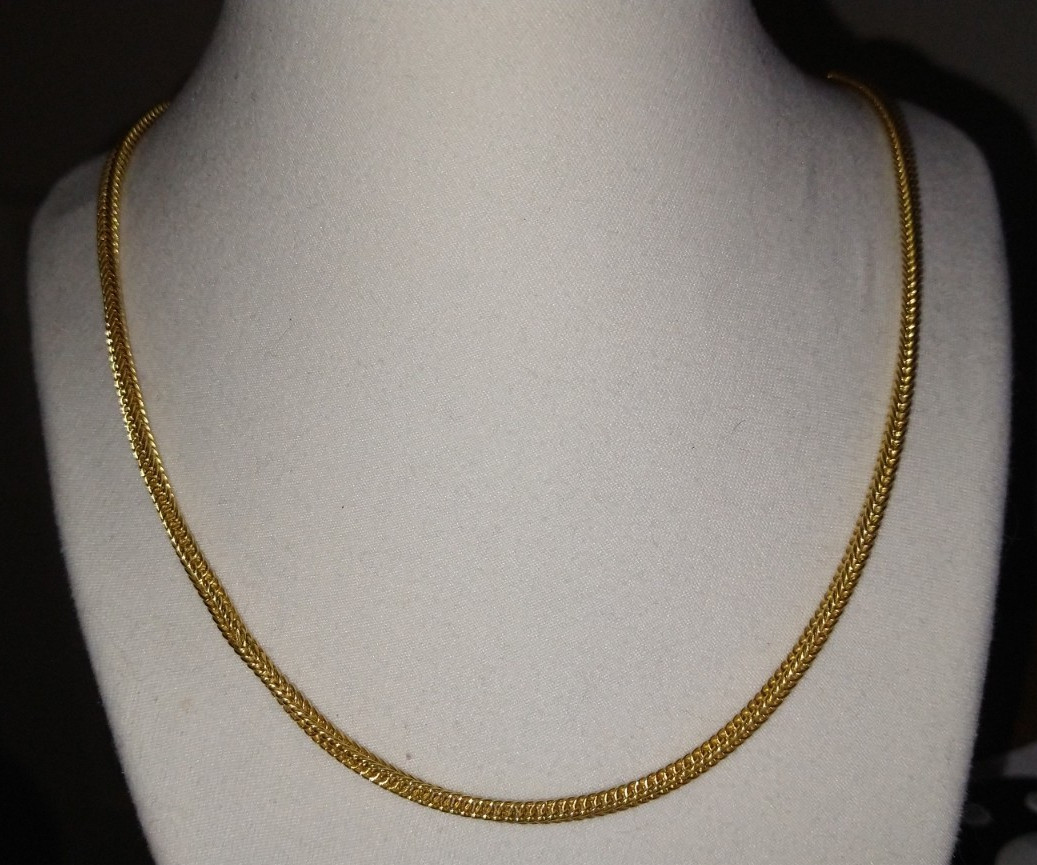 23k gold franco chain necklace 15.22 grams – 20.75″
