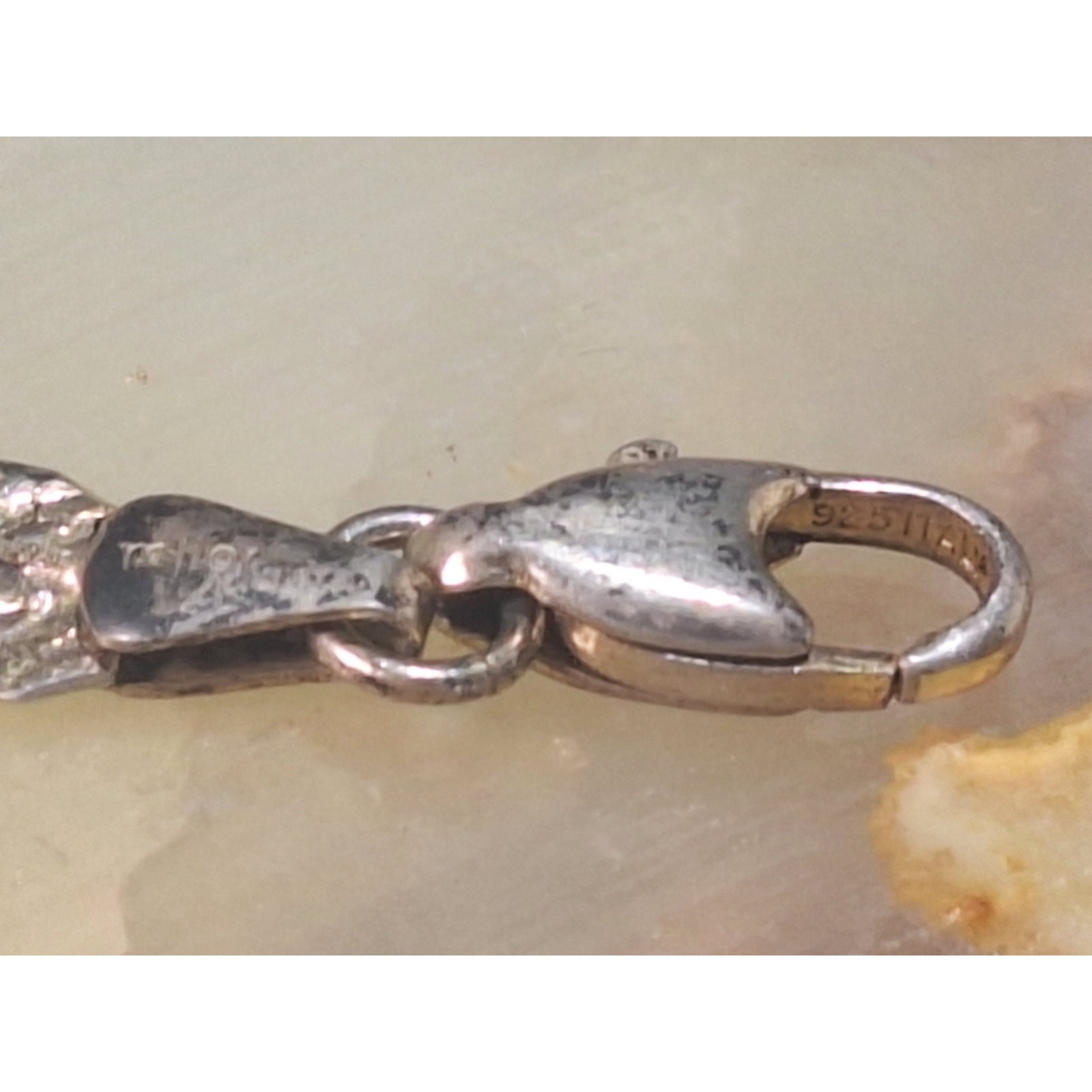 Milor Italy 925 Sterling Silver Tri Tone Braided Twist Necklace 16in- Excellent