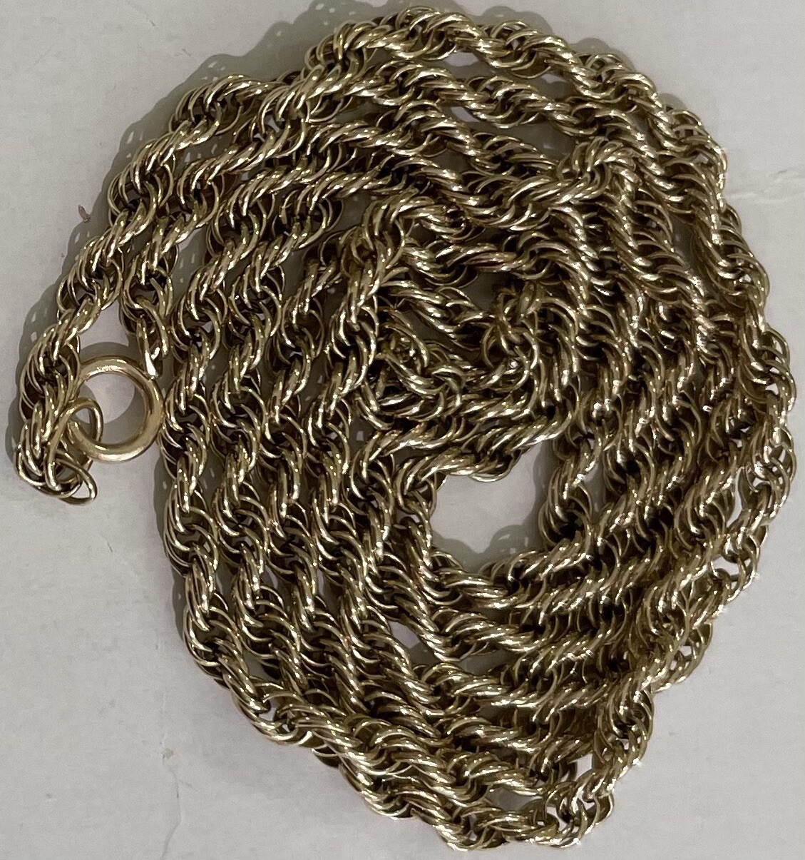 14K Yellow Gold 26” Chain Necklace Vintage 9.6 Grams Excellent