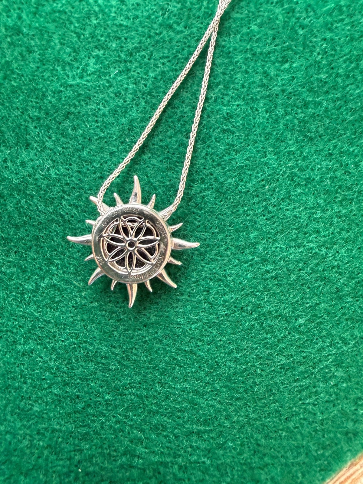 Eclipse necklace women white gold 14k
