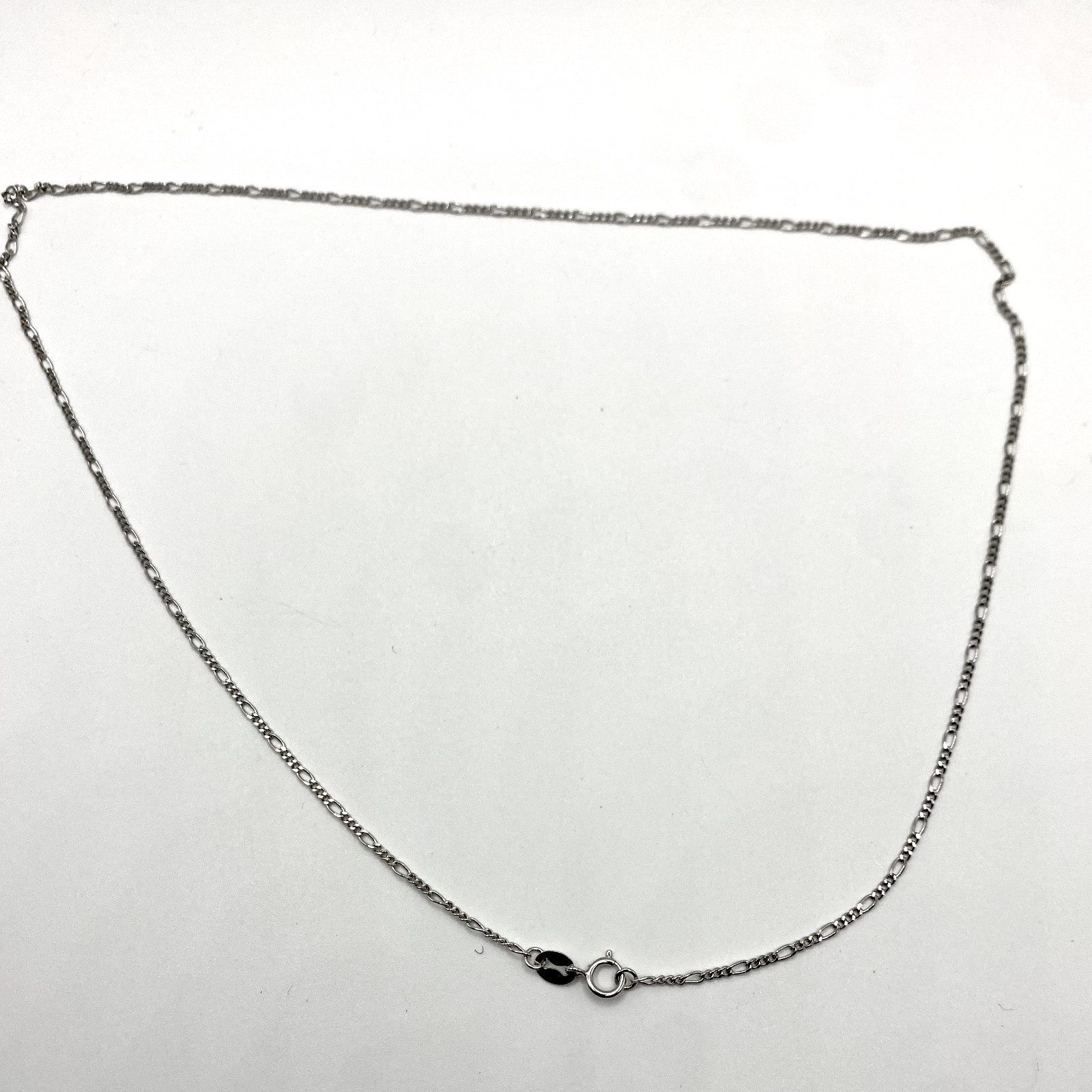 925 Sterling Silver Figaro Chain Necklace 18” 1.6mm Gold Vermeil Option
