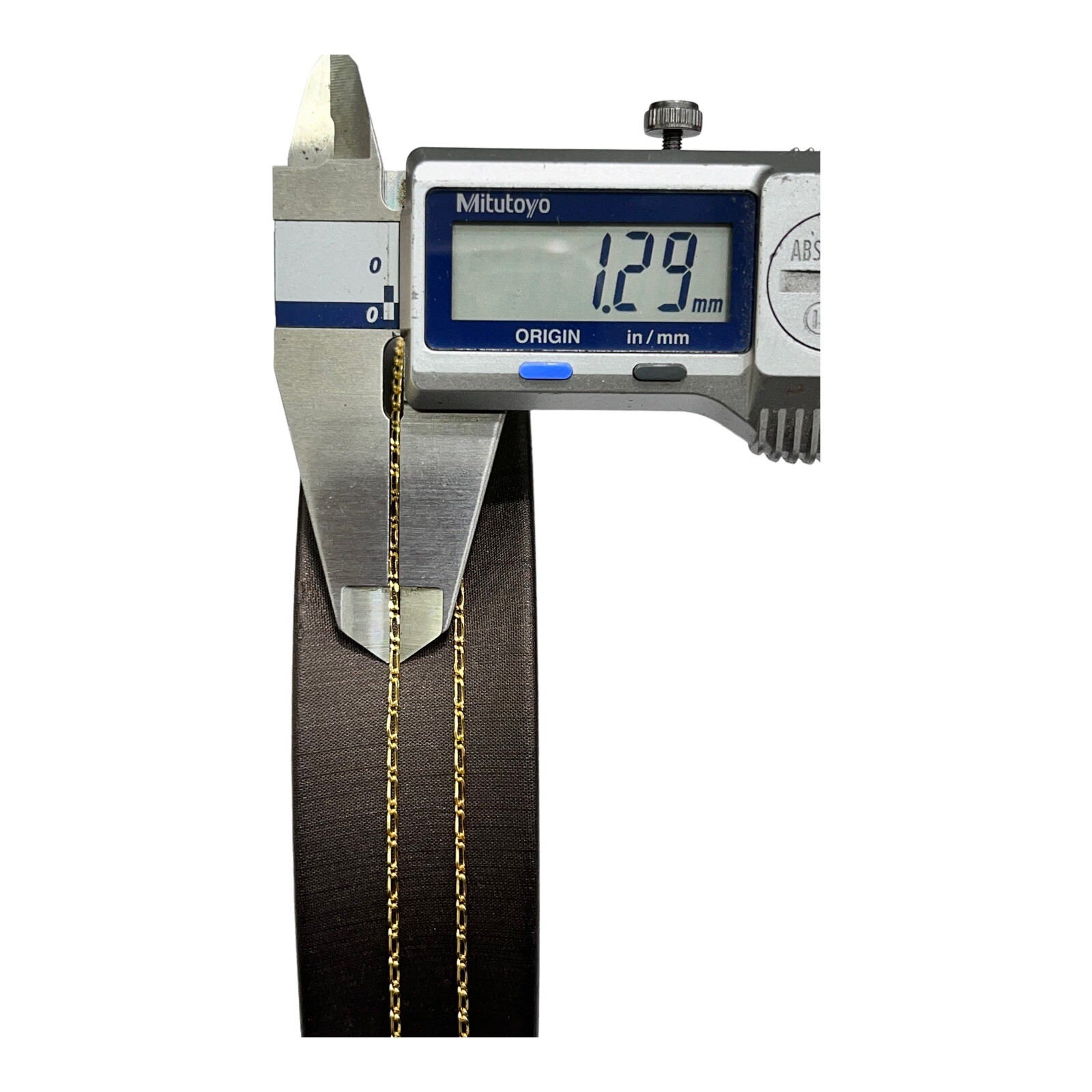 9ct 9k Yellow Gold Italian (1×1) Figaro Link Chain Necklace 2.97 Grams 70cm. New