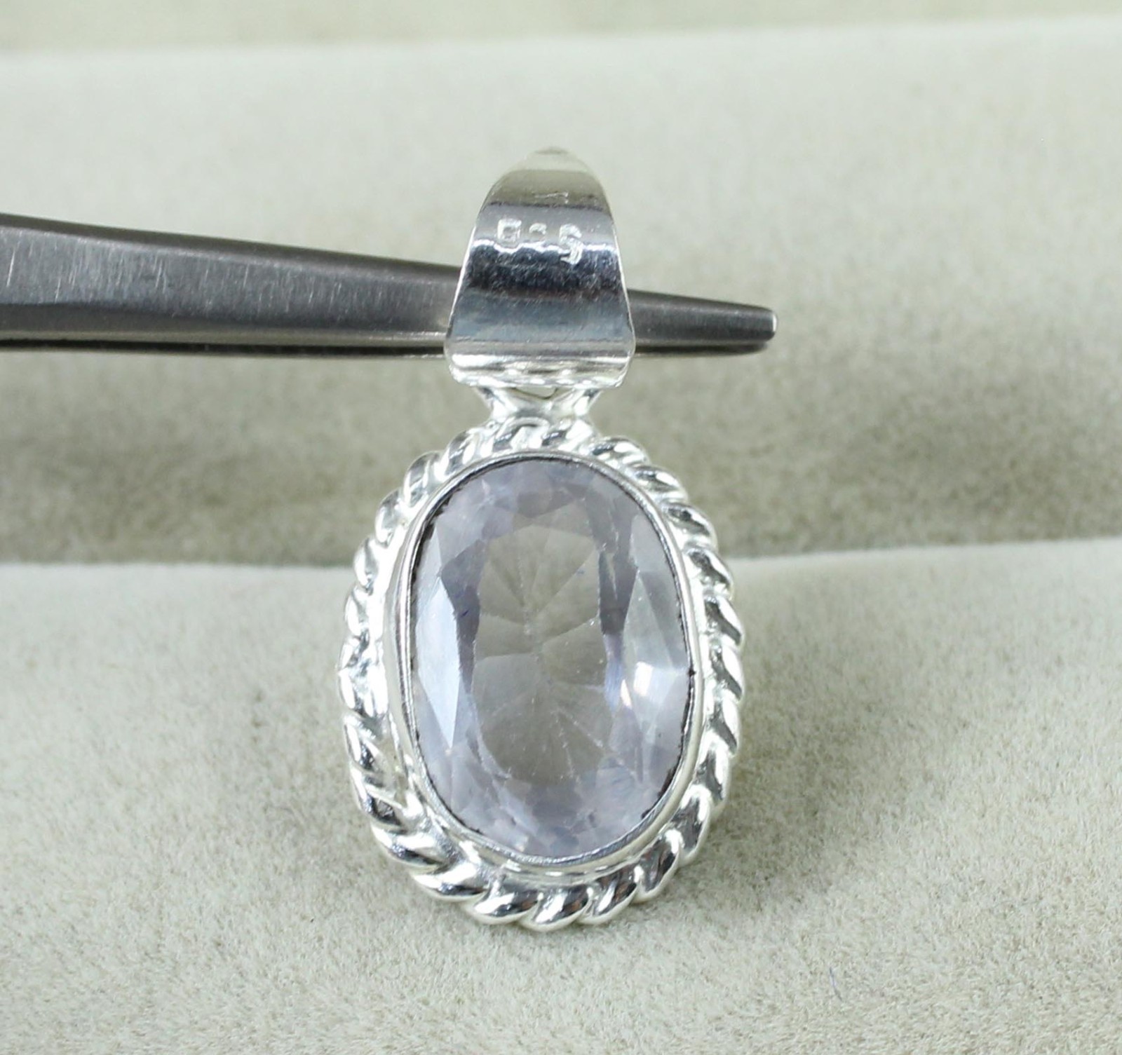 Russian Natural Phenakite 9.35 Ct Oval Gemstone Certified Pendant Free Shipping