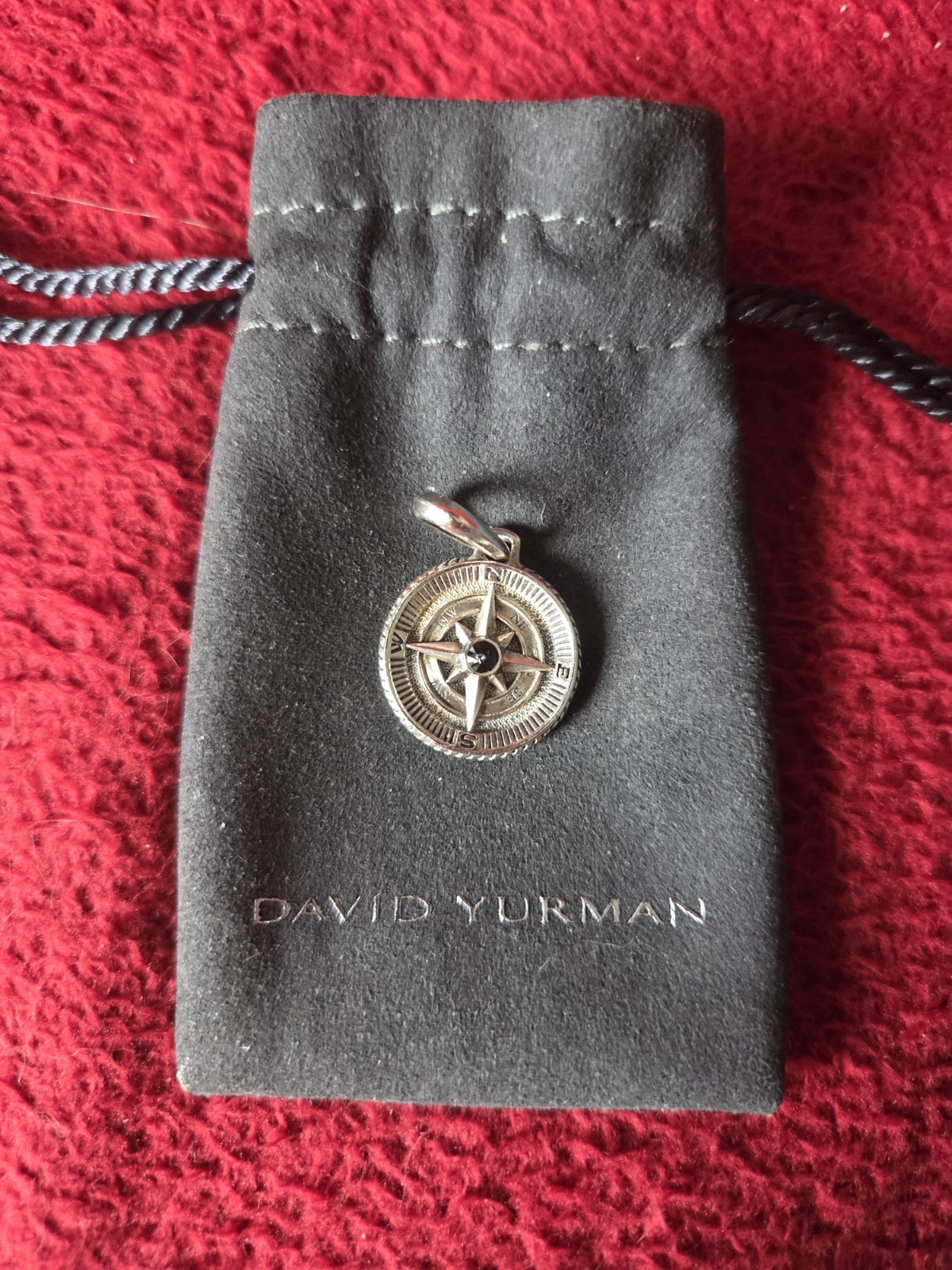 David Yurman Sterling Silver Maritime Compass Amulet