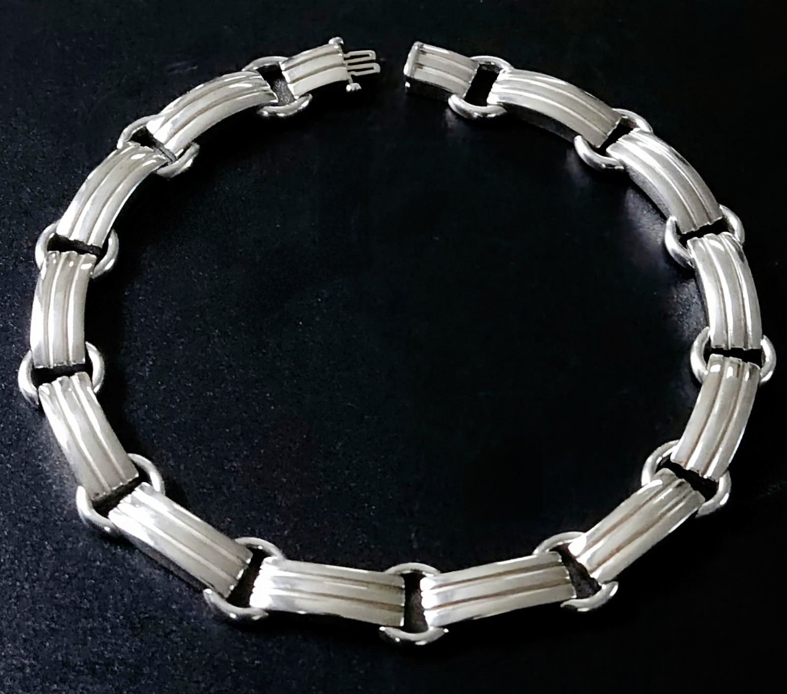 Tiffany & Co Sterling Silver 1995 Atlas Collar Necklace 87g 1st Run Collector