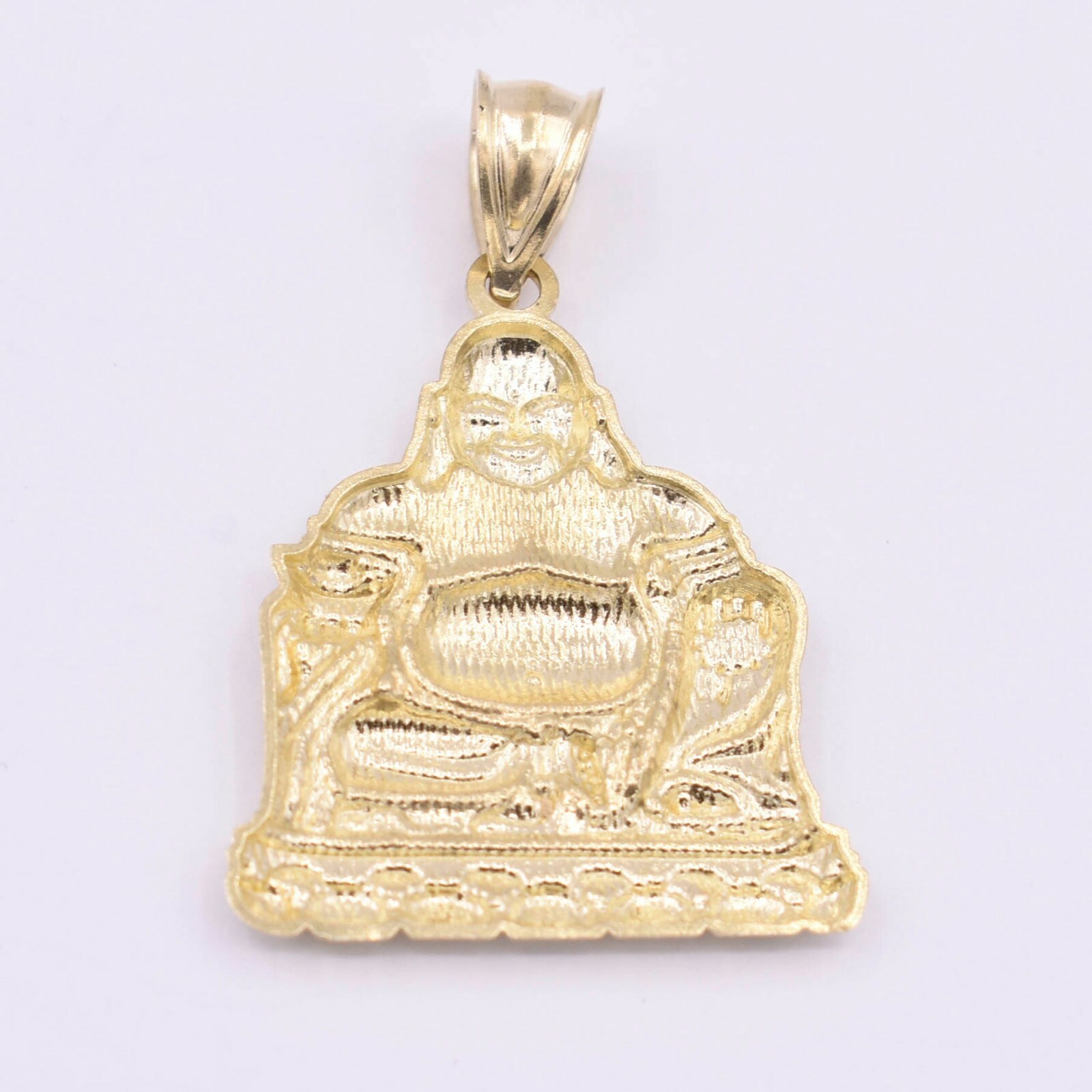Happy Buddha Pendant Charm Real 10K Yellow Gold ALL SIZES