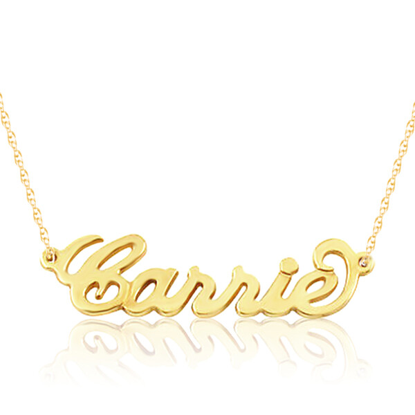 18K Gold Plated Name Necklace Made With Any Name Free & Fast Shipping $139.96