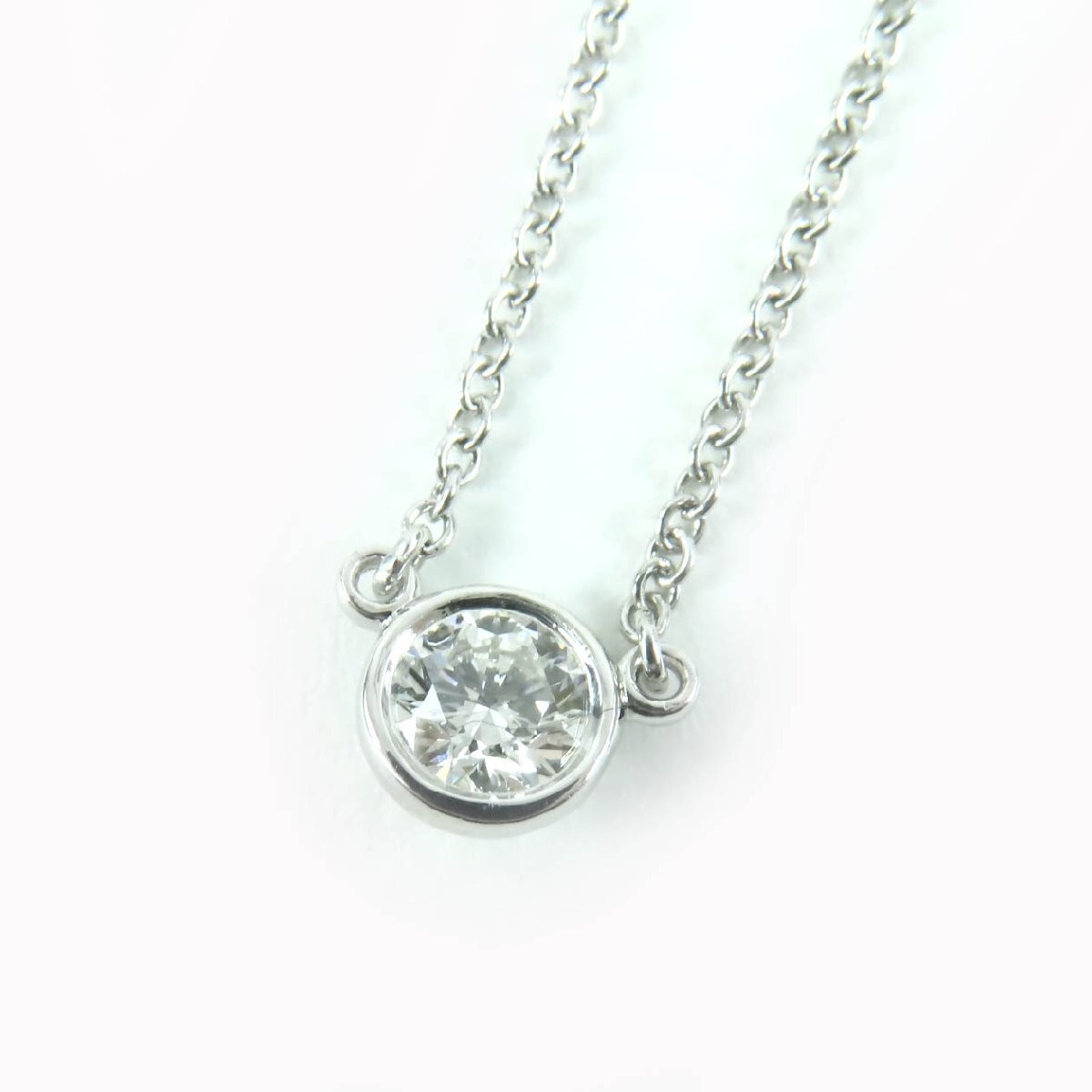 Tiffany & Co. Elsa Peretti By The Yard PT950 0.23ct I VVS1 3EX NONE 1PD Necklace