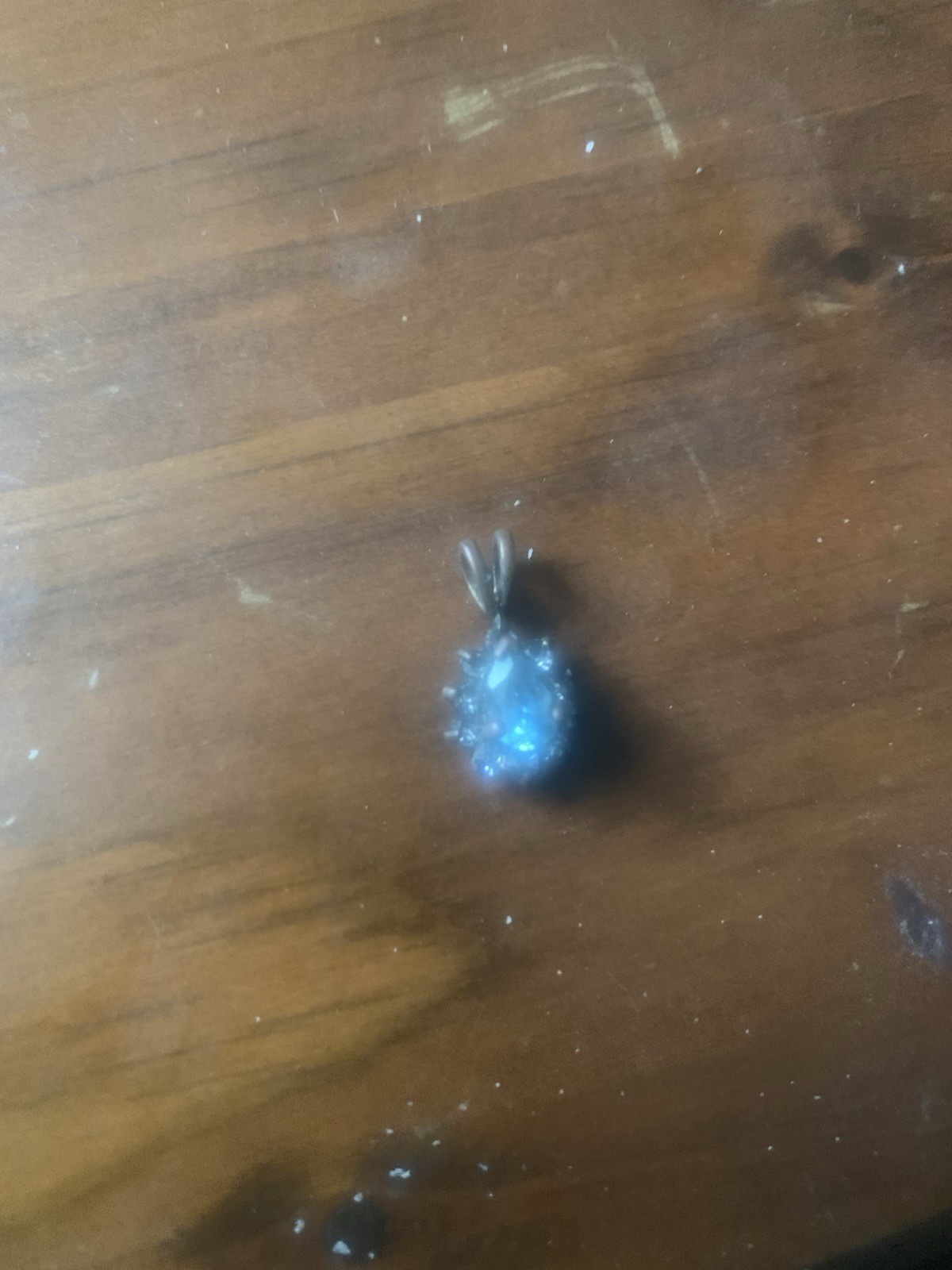 Pear Cut Blue Gemstone Pendant Styles Aquamarine Diamond Pendant