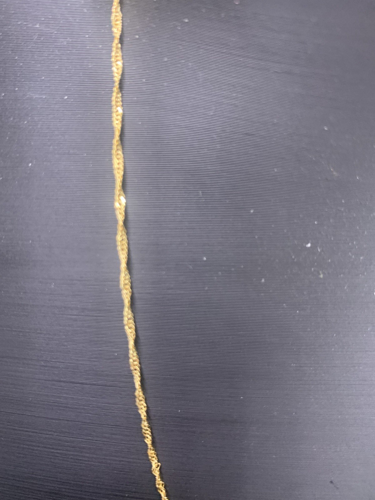 10k Yellow Gold Singapore Chain Necklace 18” 1.5mm