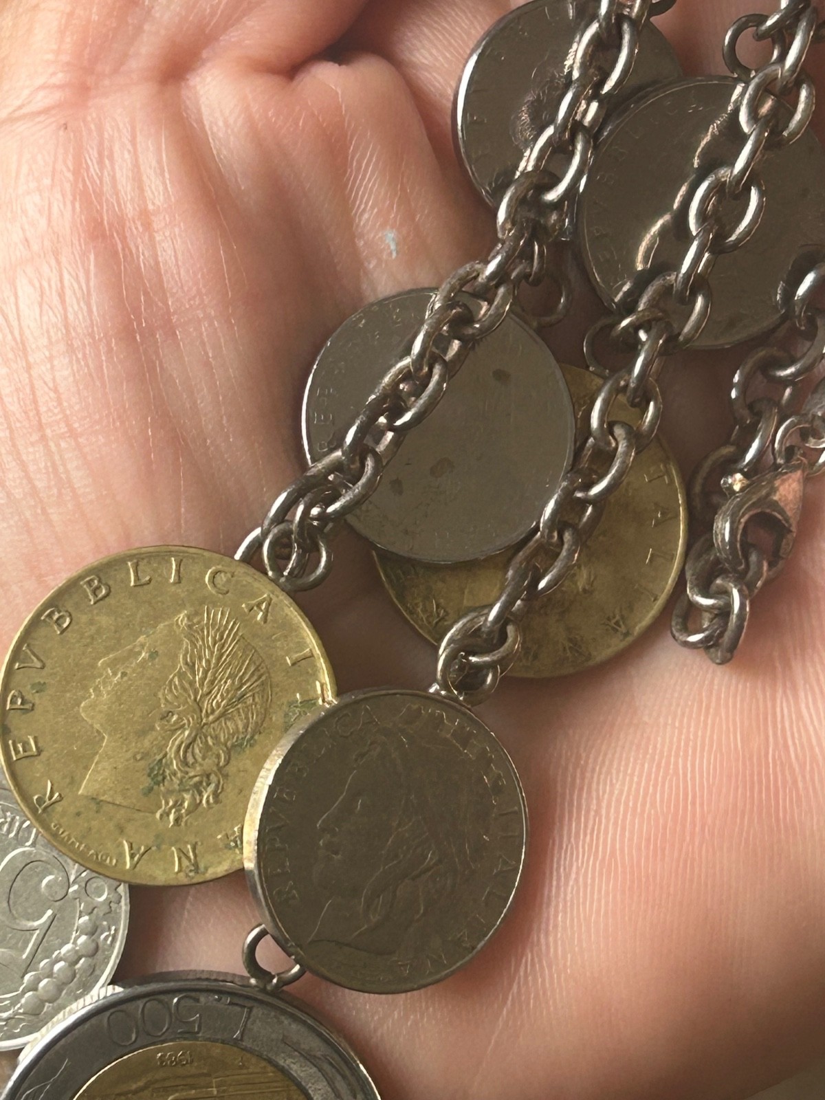 Sterling Silver Coin Replica Charm Necklace – 20 inches