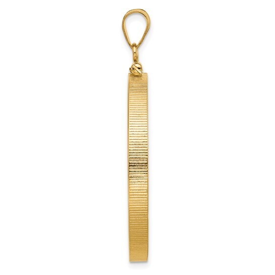 1986-Now $50 1 oz American Eagle Screw Top Reeded Border Coin Bezel in 14k Gold