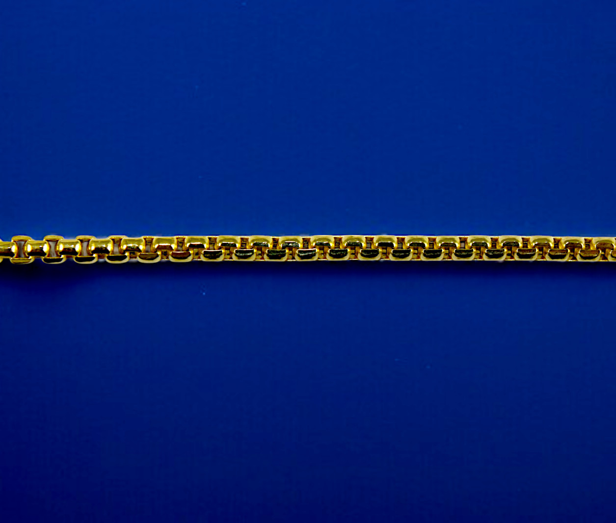 10K Yellow Gold Venetian Round Box Necklace Bracelet Chain Real 1mm-3mm 7″-30″