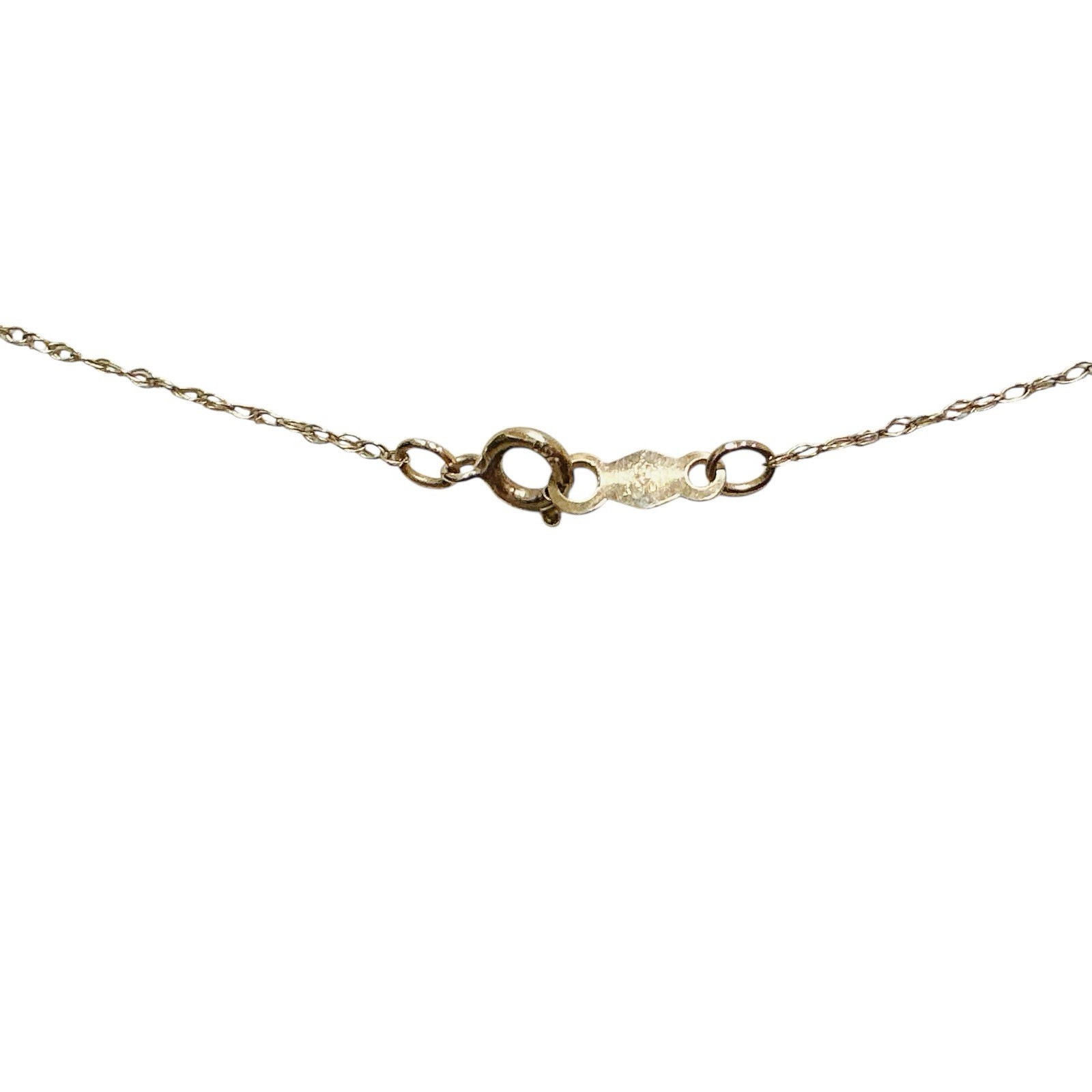 10k Gold Baby Boy Pendant Necklace Dainty Petite Chain New Mother Gift 0.7g