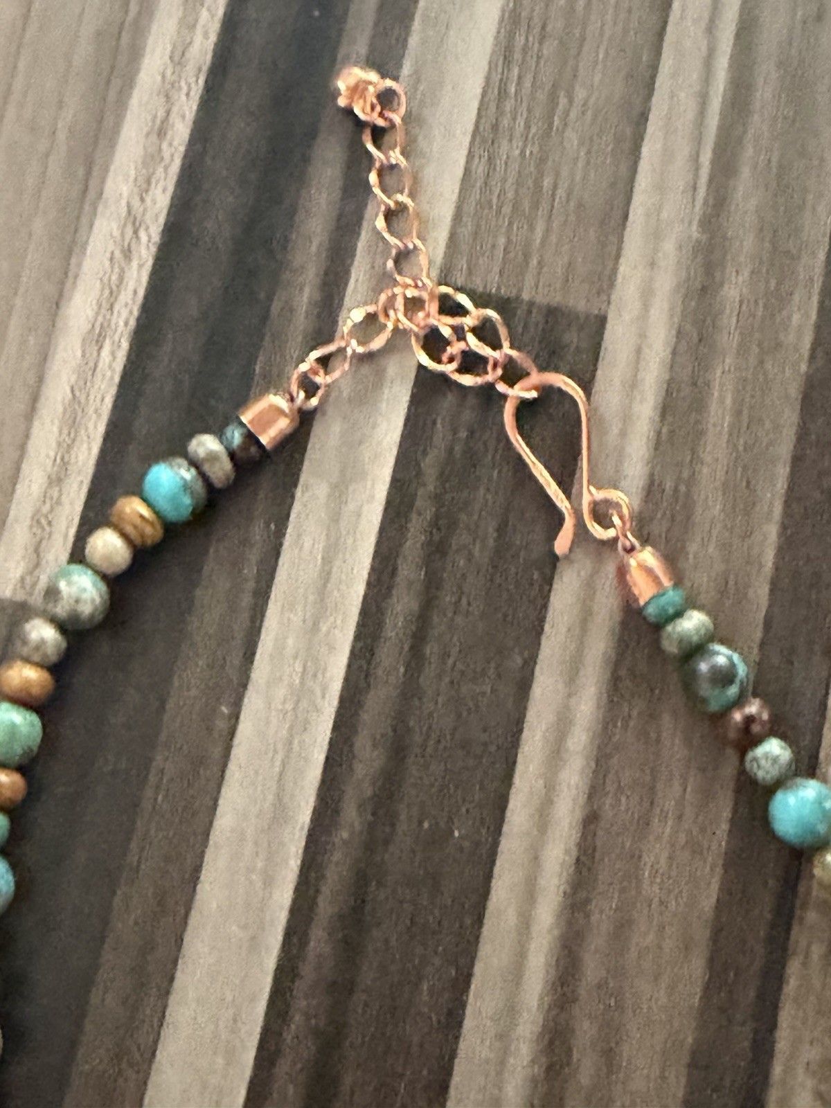 Jay King DTR Mine Finds Rose GoldTone Metal Turquoise Beaded Necklace