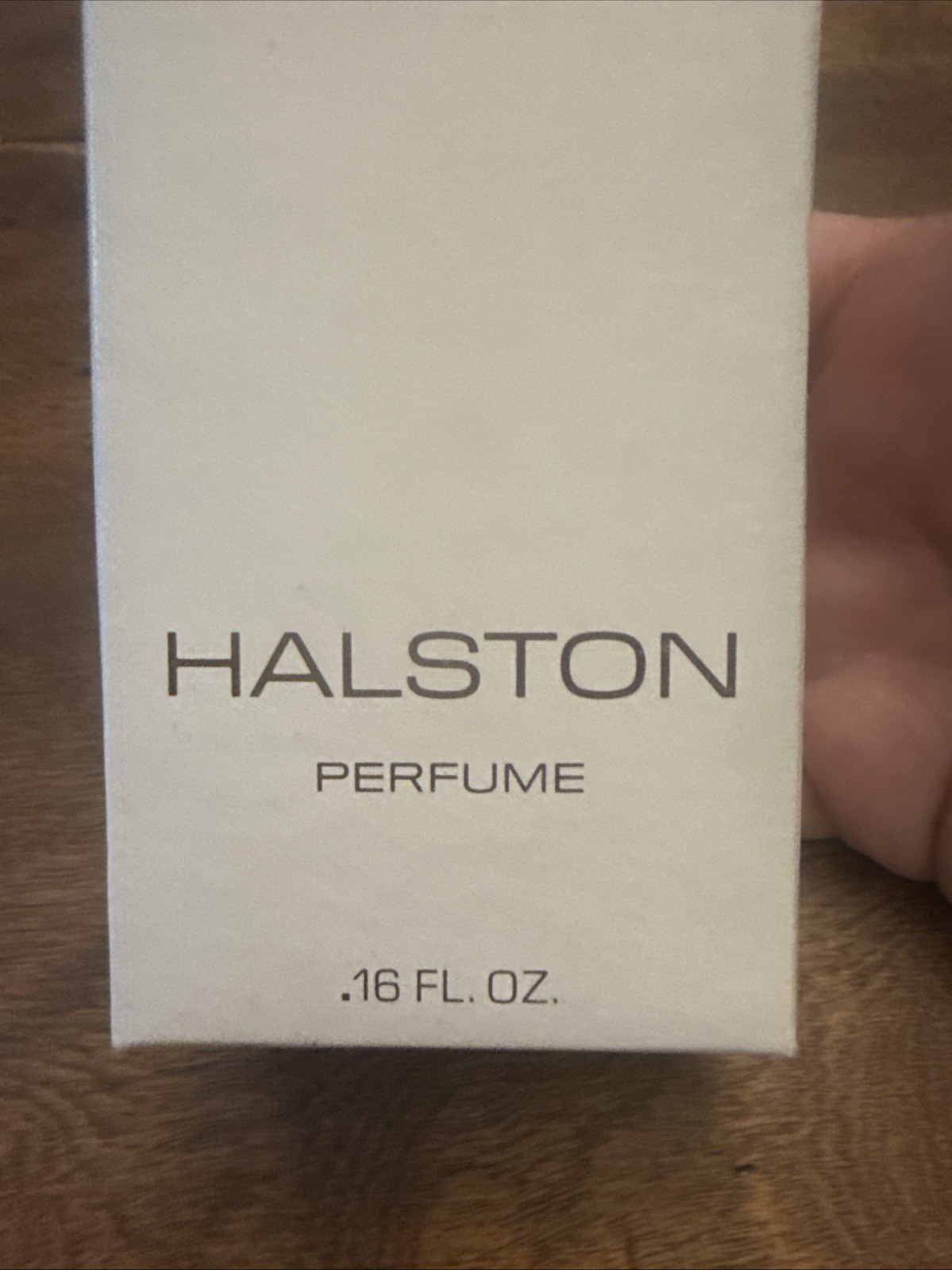 HALSTON Bottle For Perfume Necklace Marked Sterling Original Box