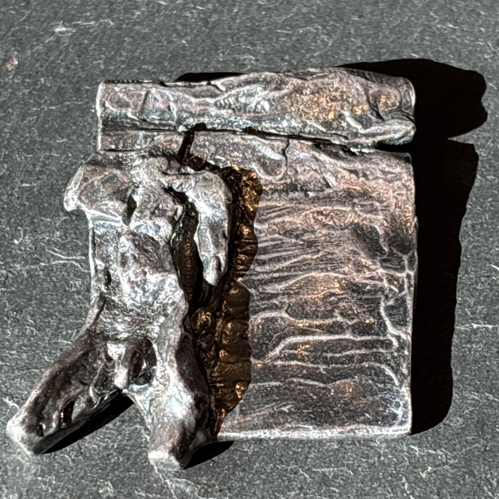 Jolanta Pawlak Fine Art Sterling Silver Pendant Abstract Male Figural 23g Q3