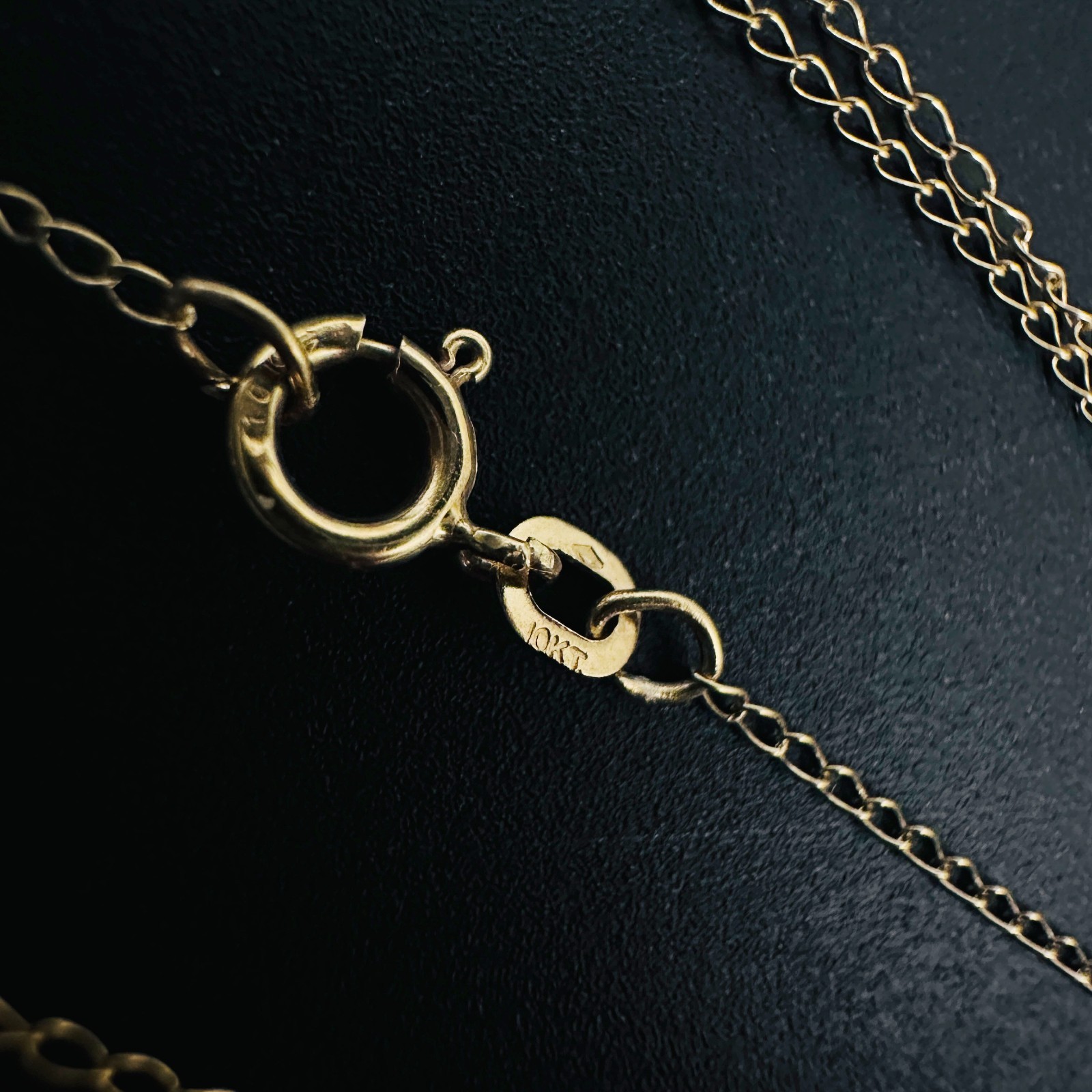 Solid 10K Yellow Gold Thin Cable Link Chain Necklace, .8mm, 18 1/4″, 0.4g