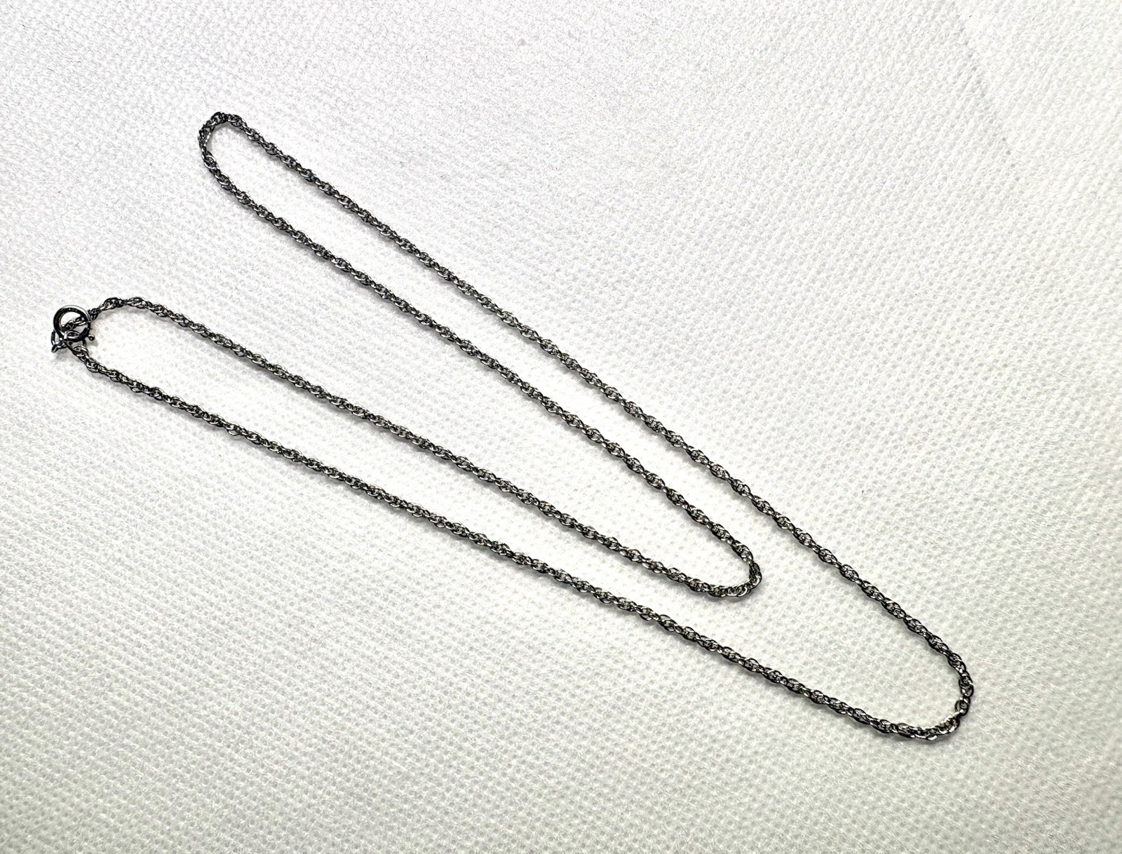 K62 – Twisted Rope Cable Chain 925 Sterling Silver 19” Necklace 2mm 3.10g