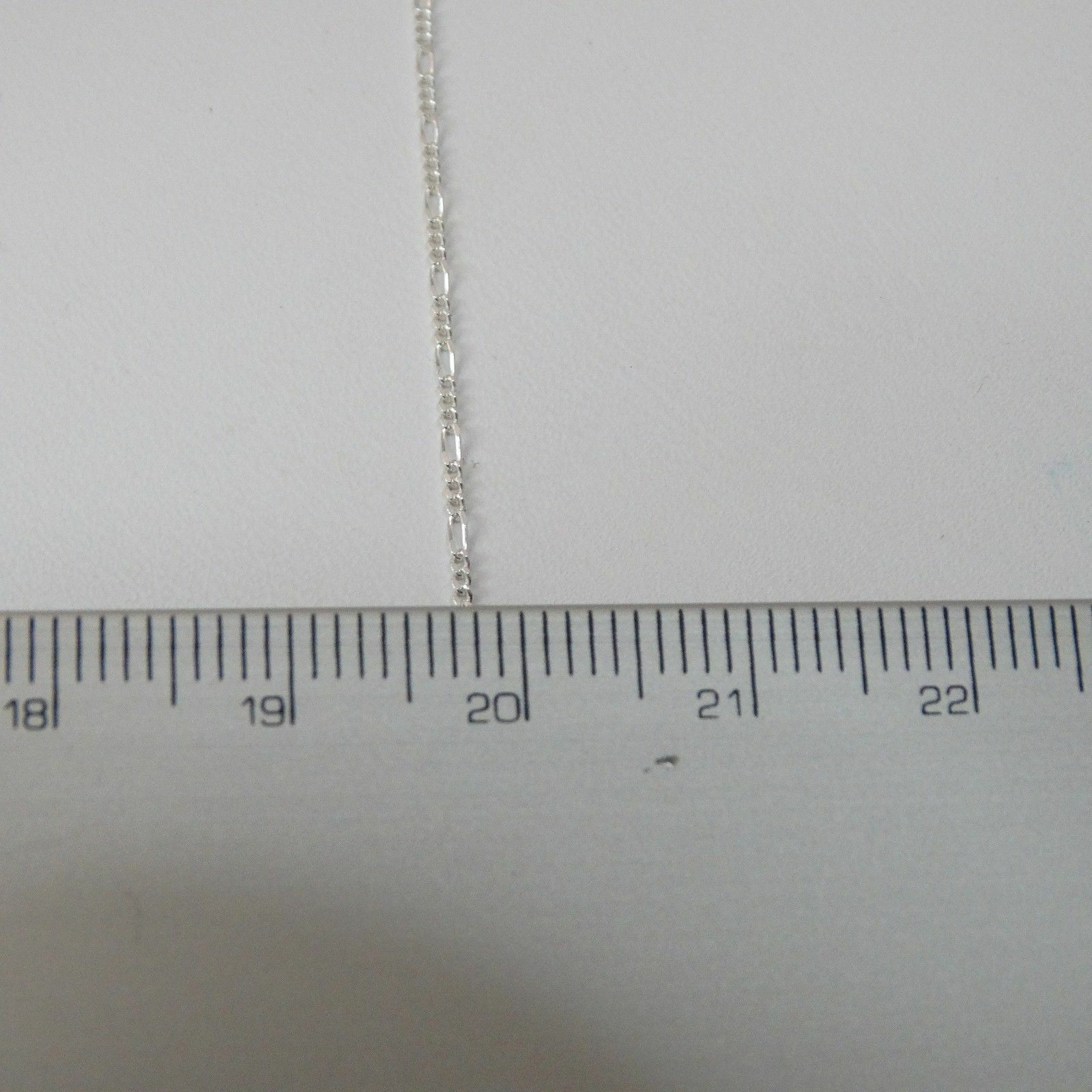1mm Figaro Chain Necklace – 925 Sterling Silver – Italy Italian 16″ 18″ 20″ 24″
