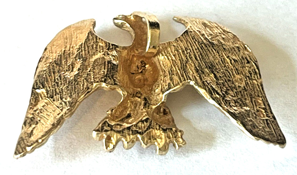 Awesome Solid Real 14K Yellow Gold EAGLE Bird Pendant Charm Animals POWER LQQK