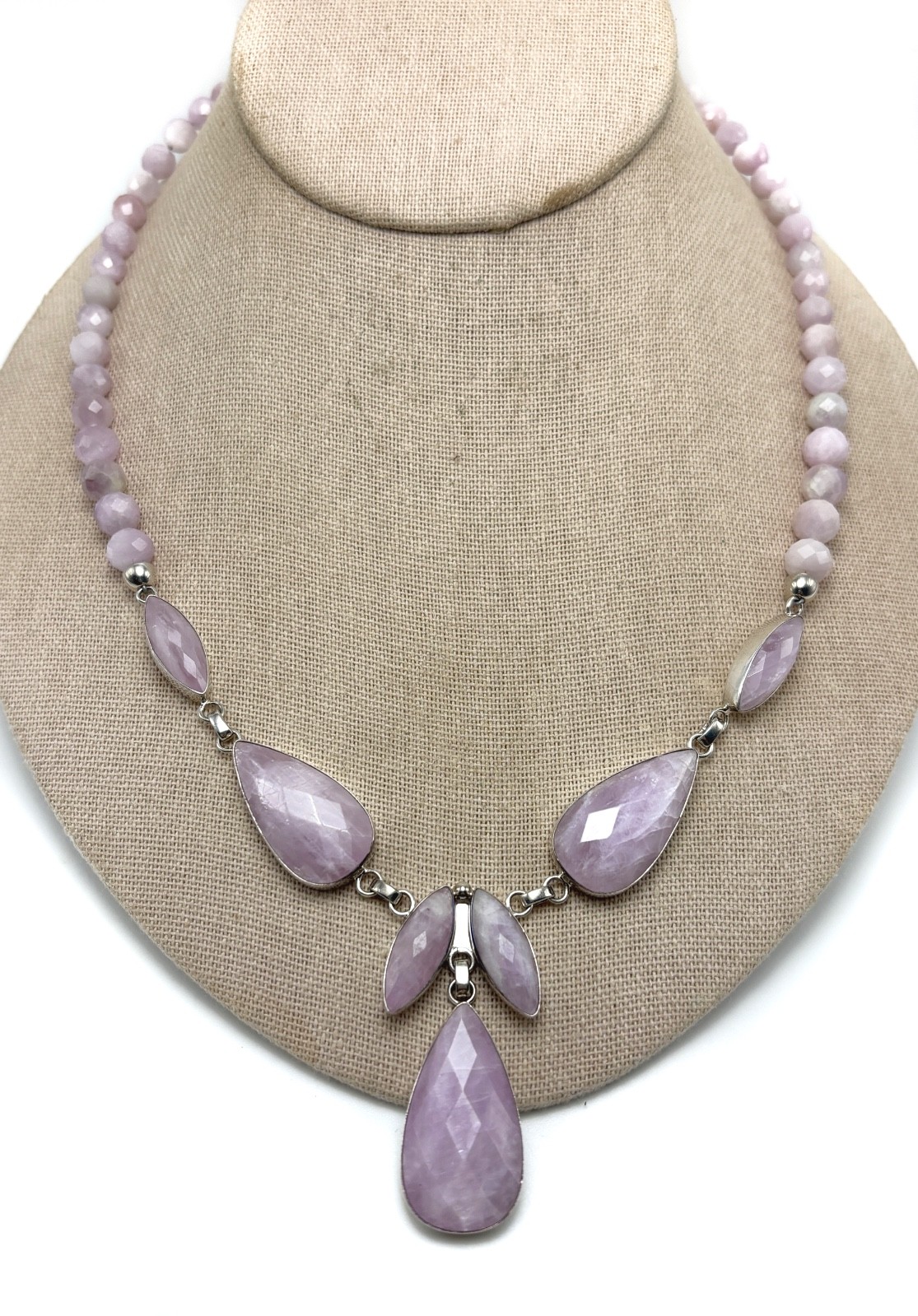 JAY KING Gallery Collection Sterling Silver Purple Kunzite Bead Necklace – NWT