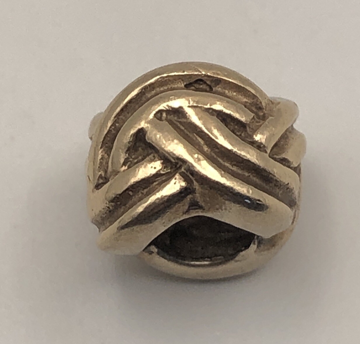 14k Gold Knot Bead Unbranded 2.22 Grams