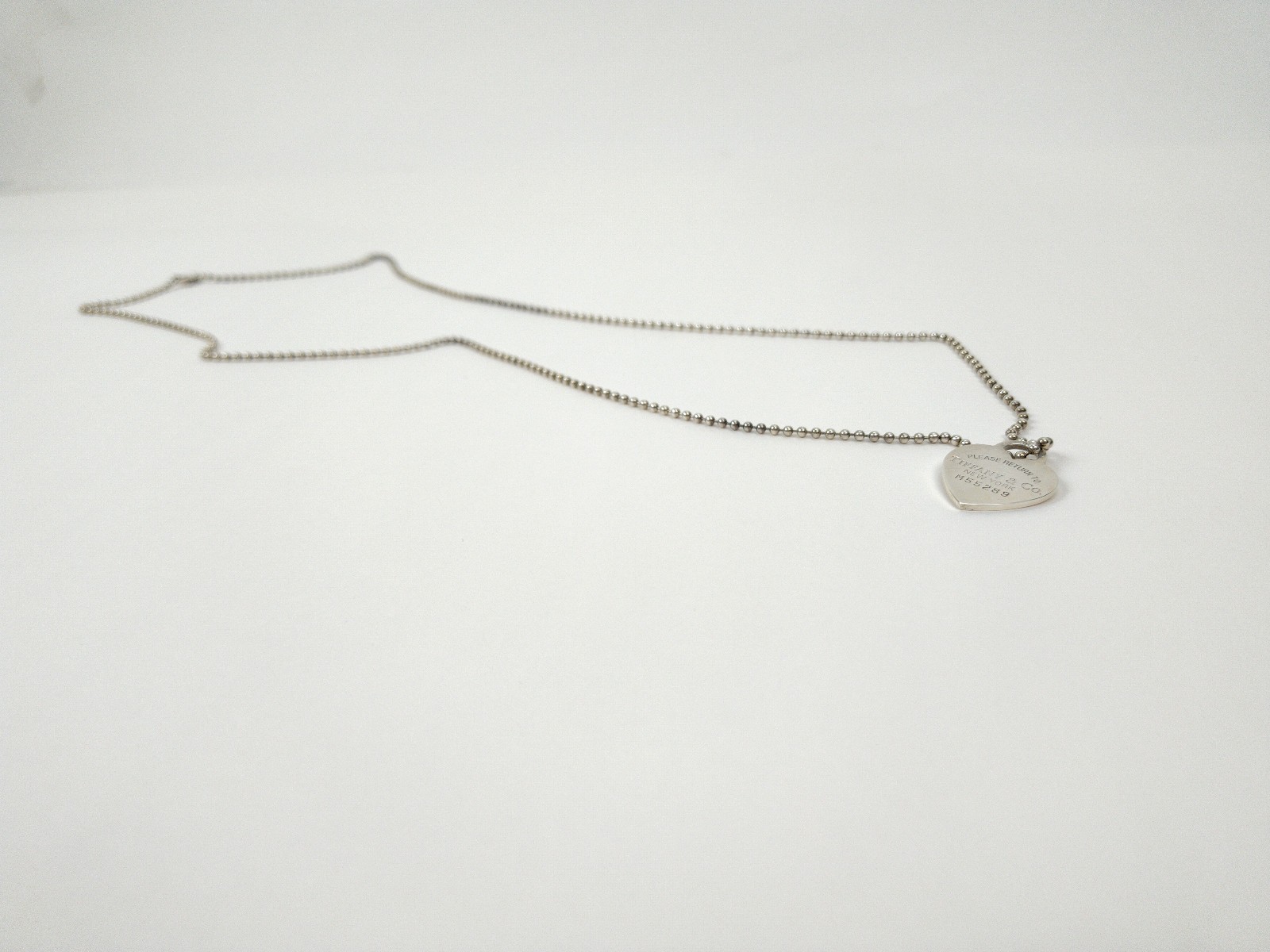 Tiffany & Co. Return to Tiffany Sterling Silver Heart Tag Necklace – Very Good