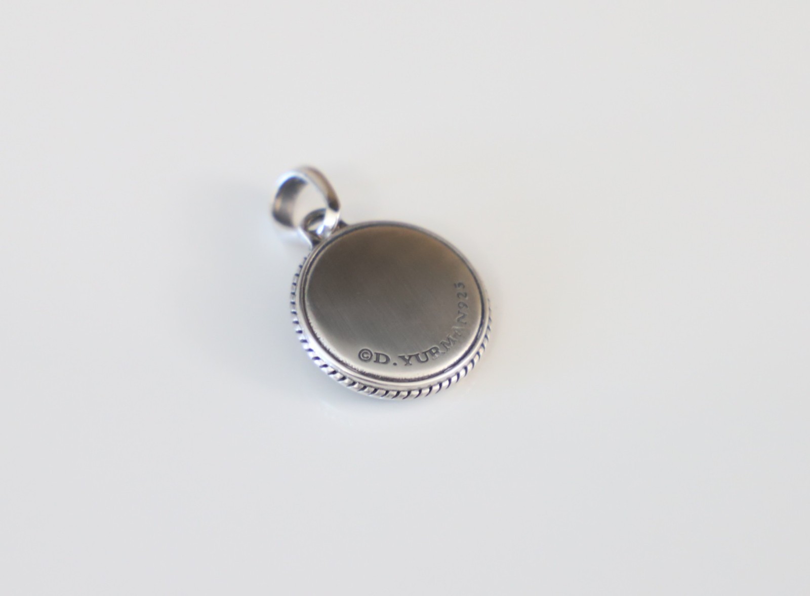 David Yurman Men’s Sterling Silver Compass Amulet Pendant with DY Box