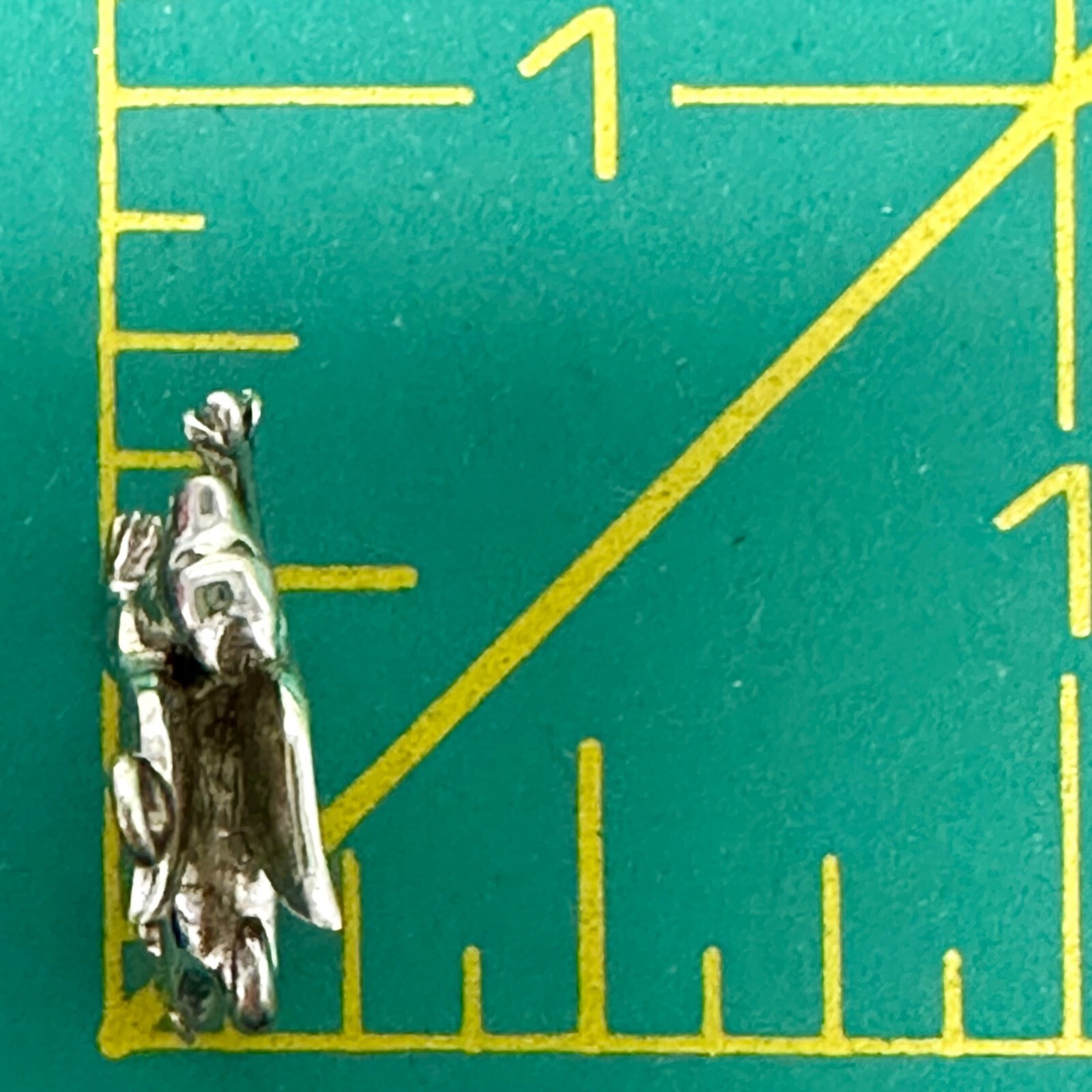 Welsh Dragon Pendant Signed WTJ Sterling Silver 925 Detailed Wings Tail 3D Charm