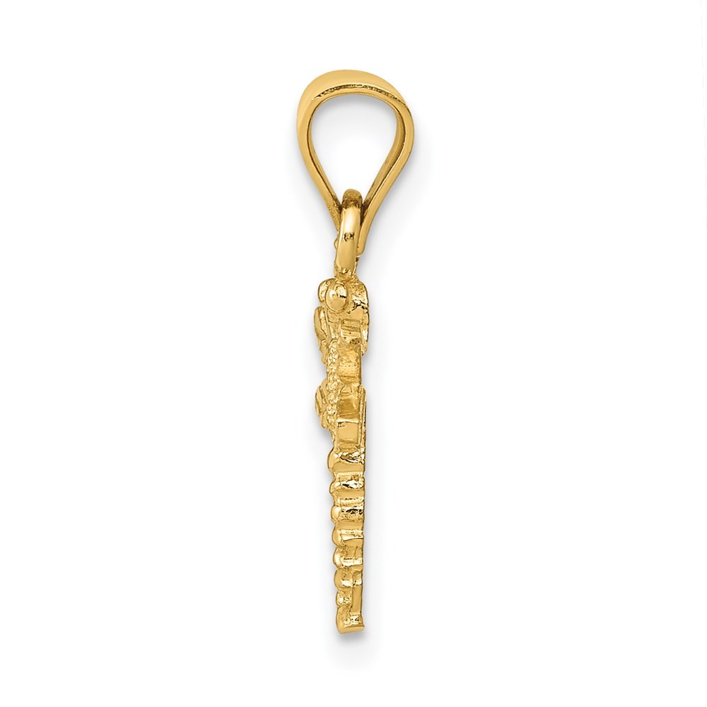 14k Yellow Gold Dragonfly Pendant for Women 0.45gm L-0.75 in,W-0.4 in