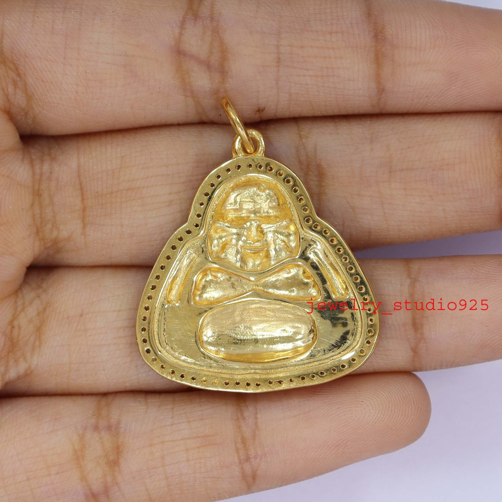 925 sterling silver handmade pave natural diamond pendant necklace Jewelry item