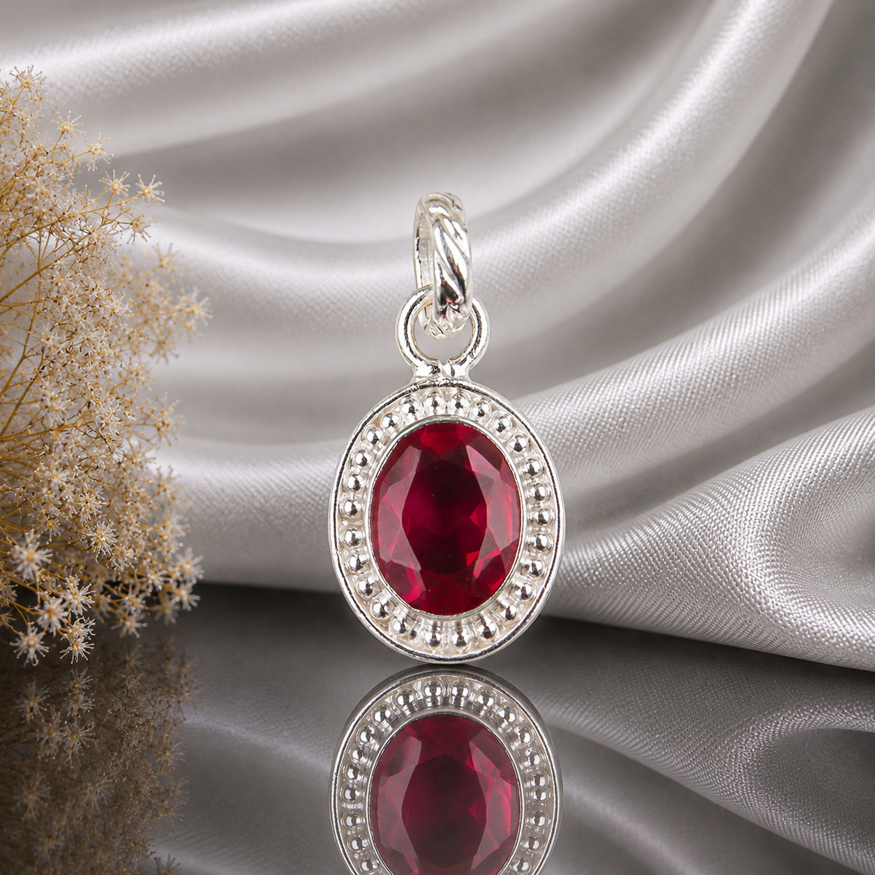 Pink Tourmaline 925 Sterling Silver Designer Pendent 1.20″ For Anniversary