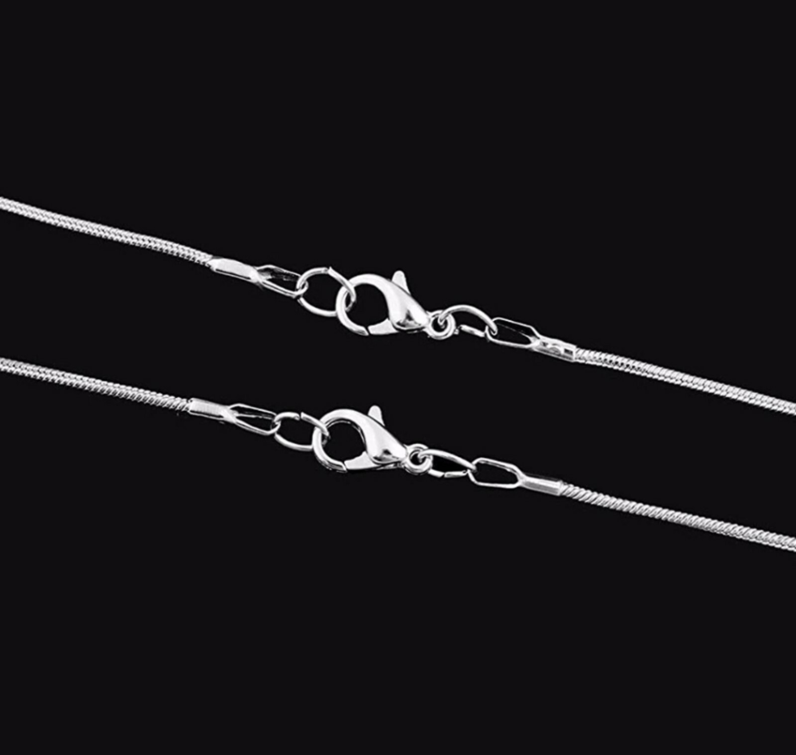 18″ 1.2mm Silver Plated Snake Chain Necklace Any Pendant Sterling Sn1.2S UK